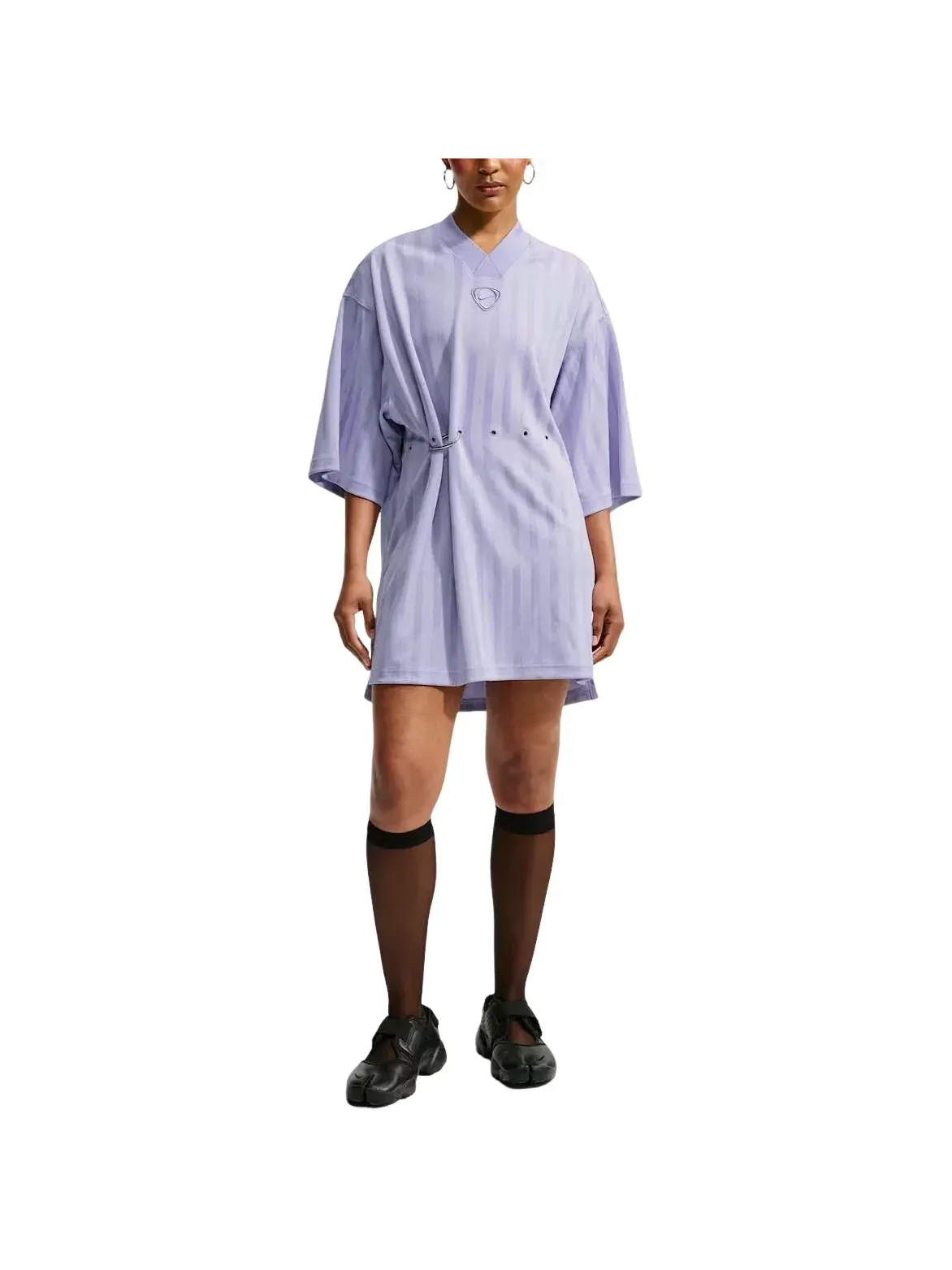 Женское платье с длинным рукавом Runway Jersey Lilac Ice Nike — изображение 3 из 4, фиолетовый