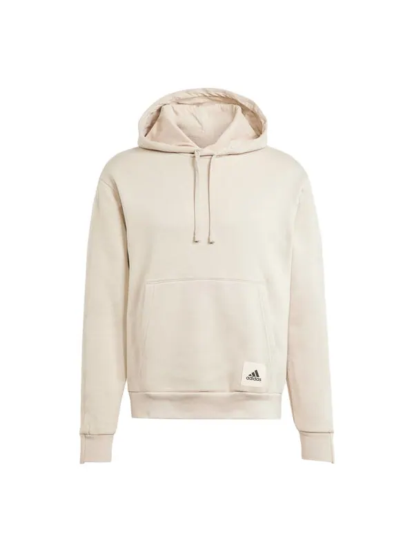 Толстовка с капюшоном из флиса для отдыха Adidas — изображение 1 из 1, бежевый
