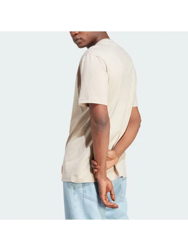 Футболка adidas Lounge Tee 'Wonder Beige' — изображение 3 из 4, бежевый