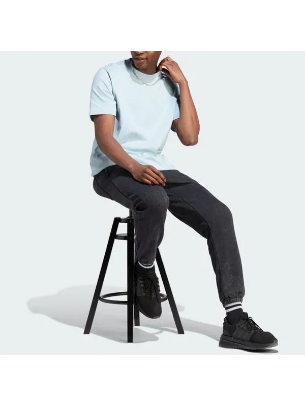 Футболка adidas Lounge Tee 'Wonder Blue' — изображение 4 из 4, синий
