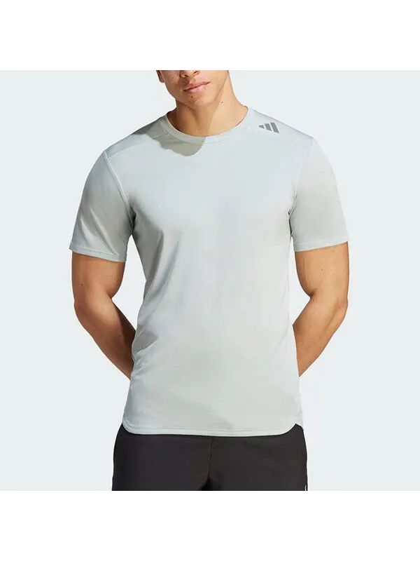 Футболка с дизайном 4 training heat.rdy hiit training tee Adidas — изображение 2 из 3, серебристый