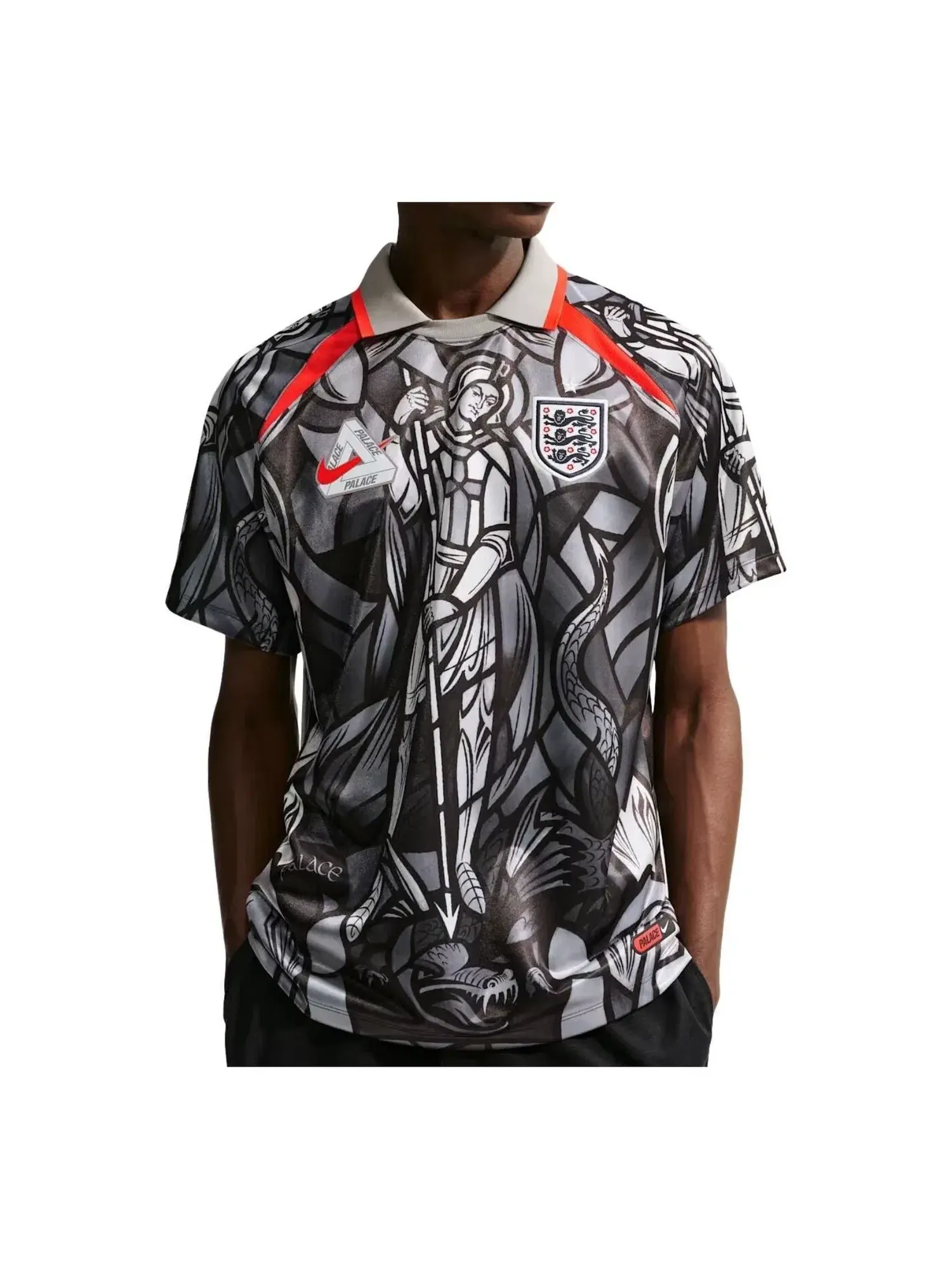 Мужская футболка с коротким рукавом Nike x England x Palace Cryoshot — изображение 1 из 3, серый