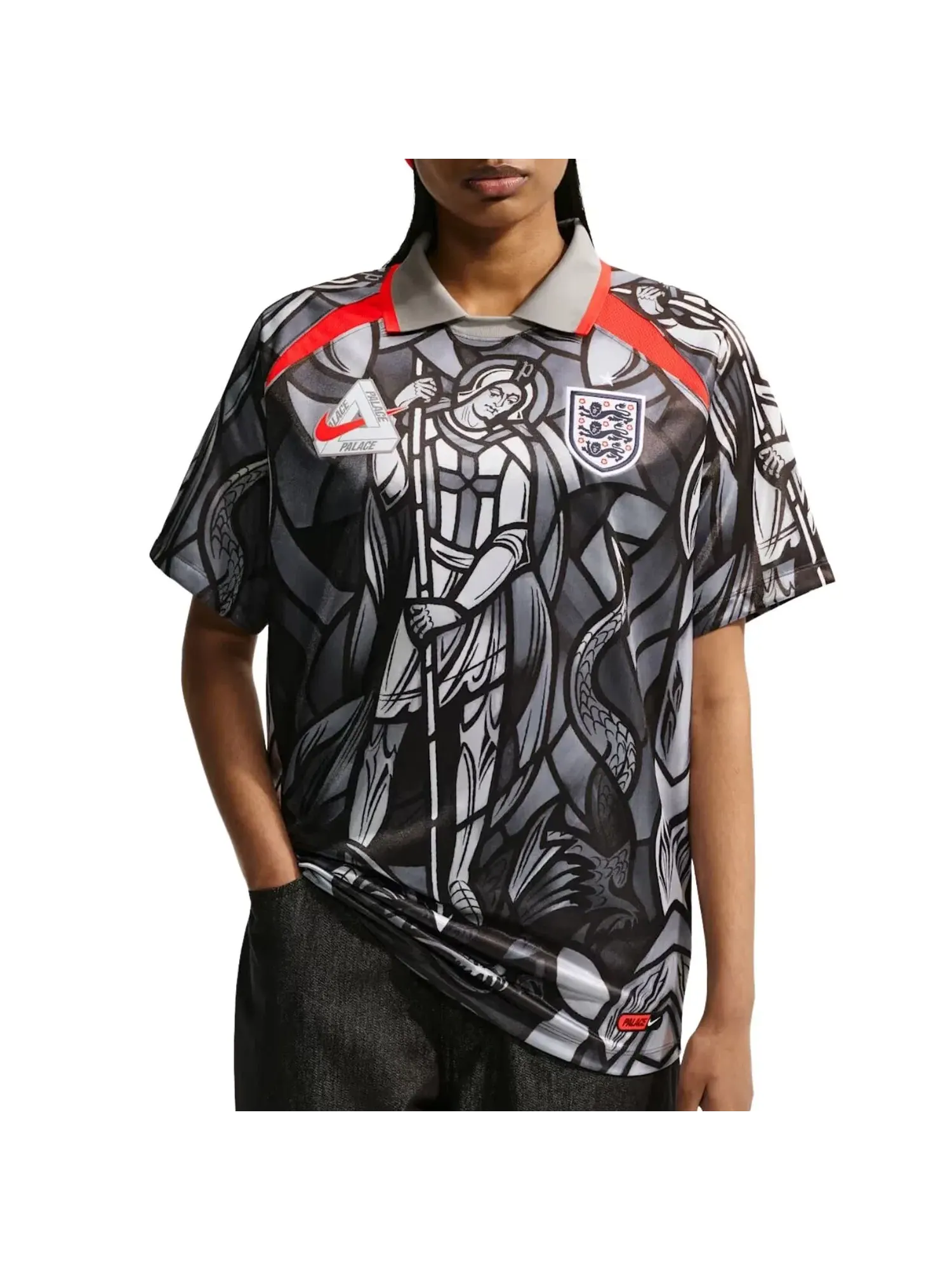 Мужская футболка с коротким рукавом Nike x England x Palace Cryoshot — изображение 2 из 3, серый