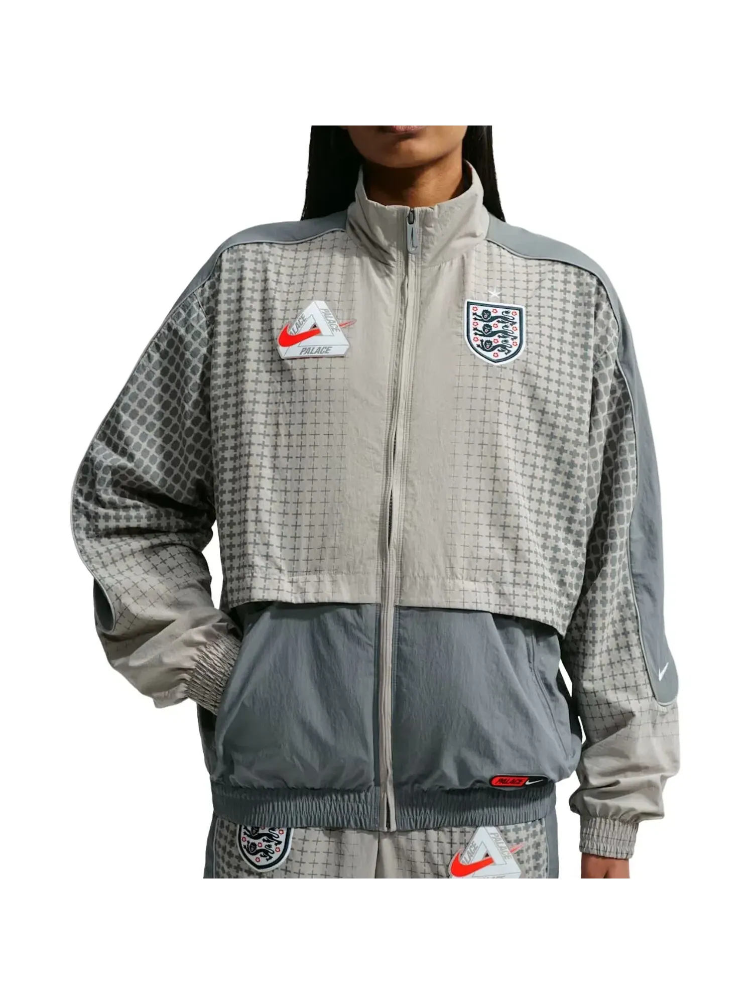 Мужская куртка Nike x England x Palace Cryoshot Track Jacket — изображение 2 из 3, серый