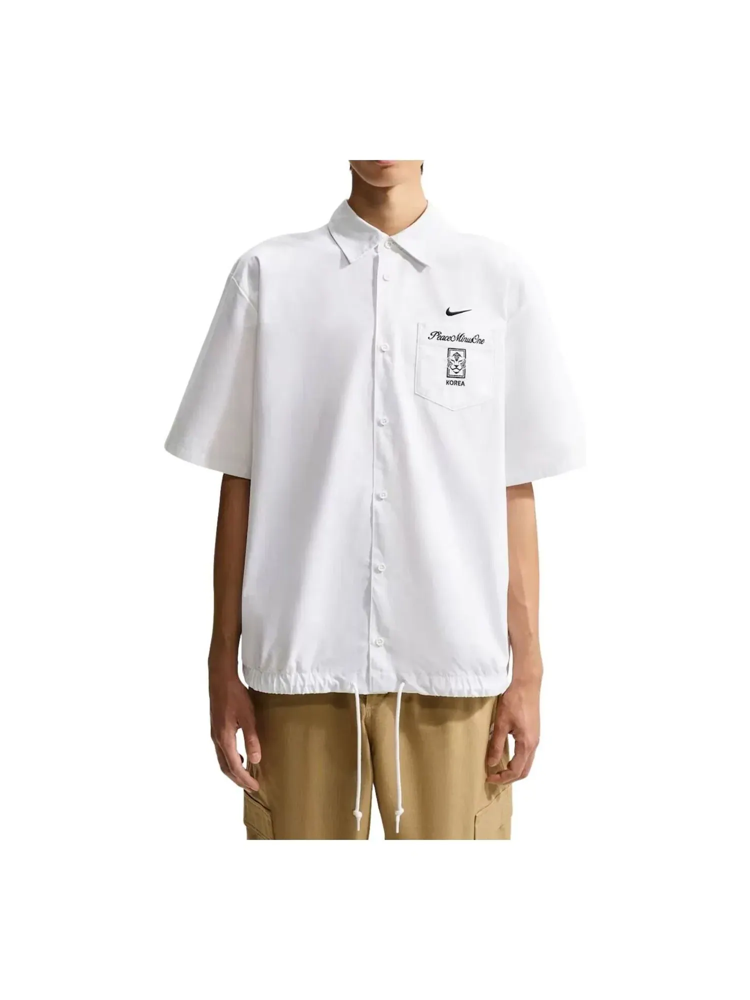 Мужская футболка с коротким рукавом Nike x South Korea x PEACEMINUSONE Cryoshot Short Sleeve Top — изображение 1 из 3, белый