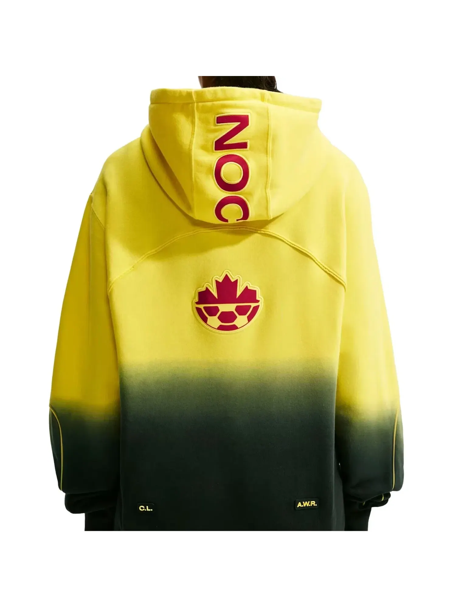 Мужское худи с принтом Nike x Canada x NOCTA Cryoshot CS Hoodie Sonic Yellow — изображение 3 из 3, желтый