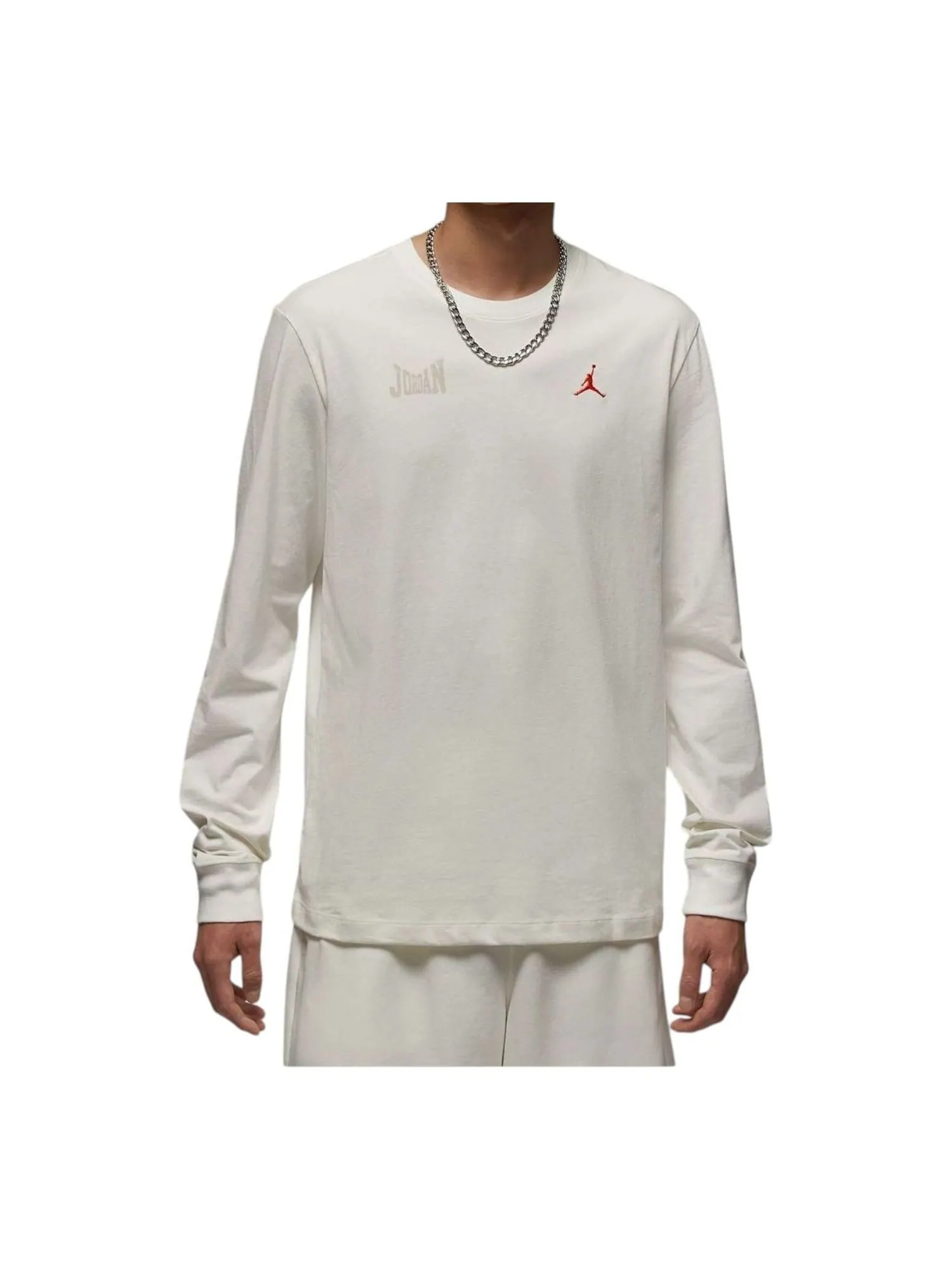 Футболка Air Jordan Long Sleeve Graphic T-Shirt 'Sail' — изображение 1 из 2, бежевый