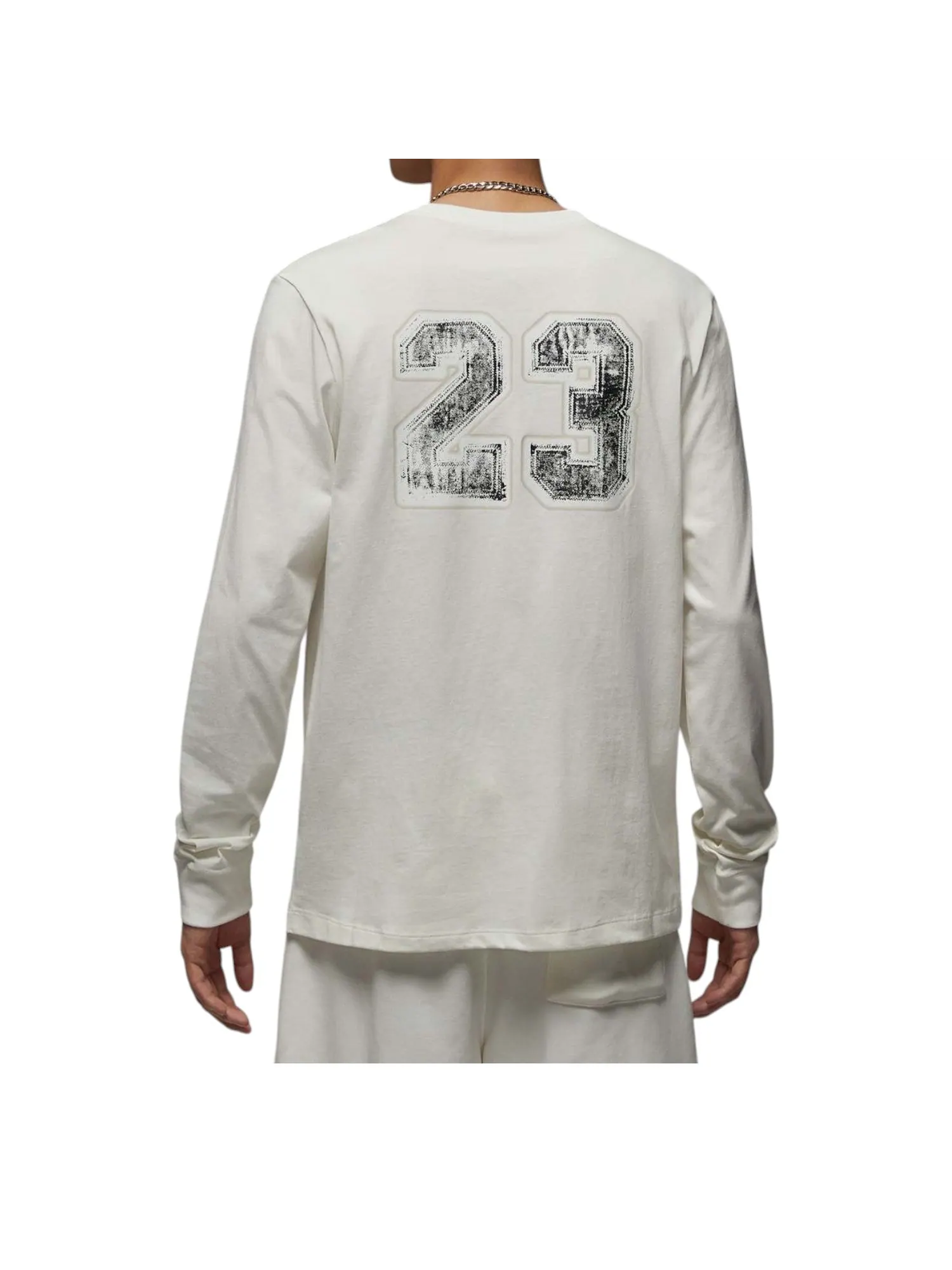 Футболка Air Jordan Long Sleeve Graphic T-Shirt 'Sail' — изображение 2 из 2, бежевый
