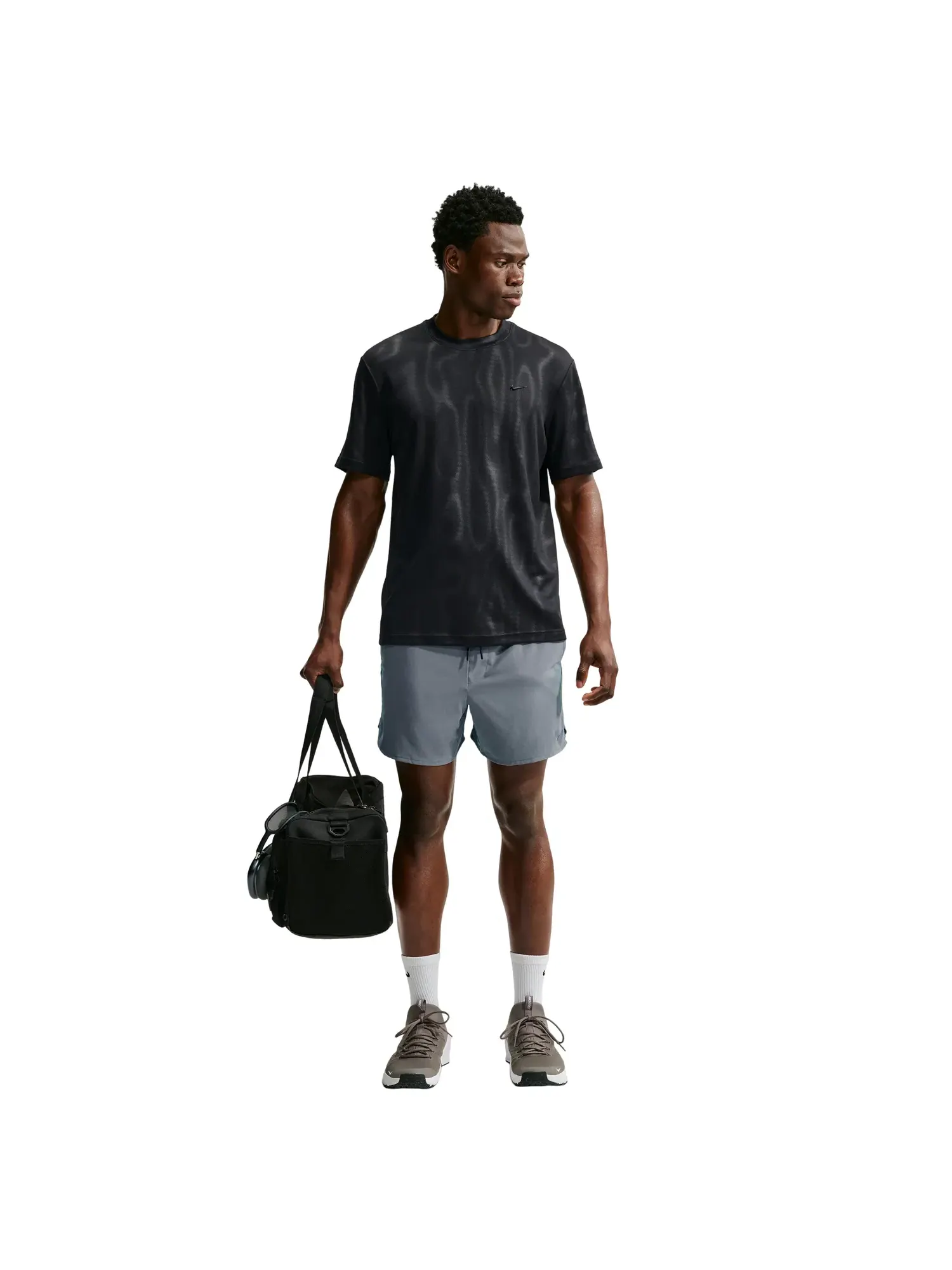Мужская футболка с принтом Nike N.A.C. Primary Dri-FIT — изображение 2 из 6, черный