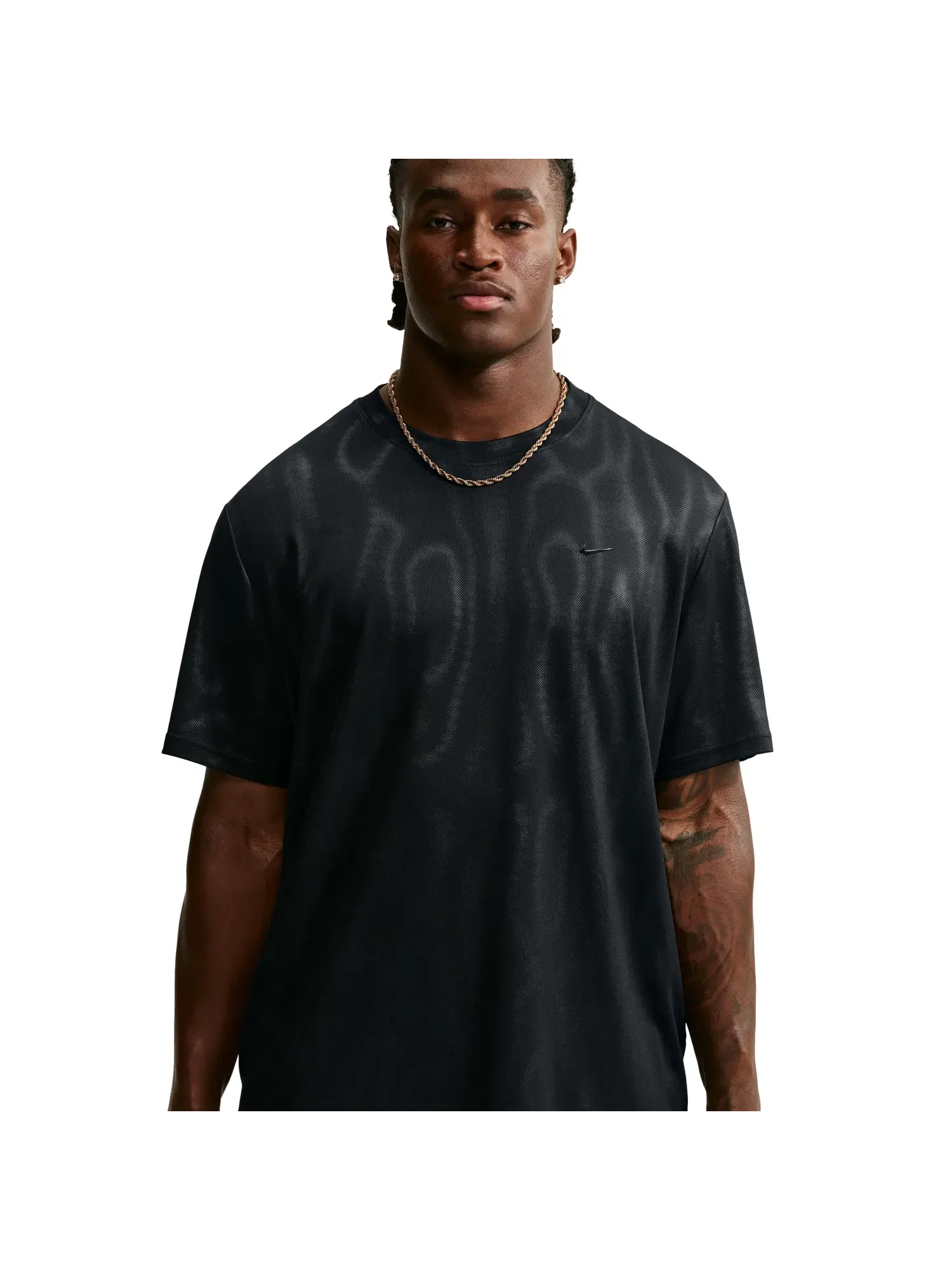 Мужская футболка с принтом Nike N.A.C. Primary Dri-FIT — изображение 3 из 6, черный