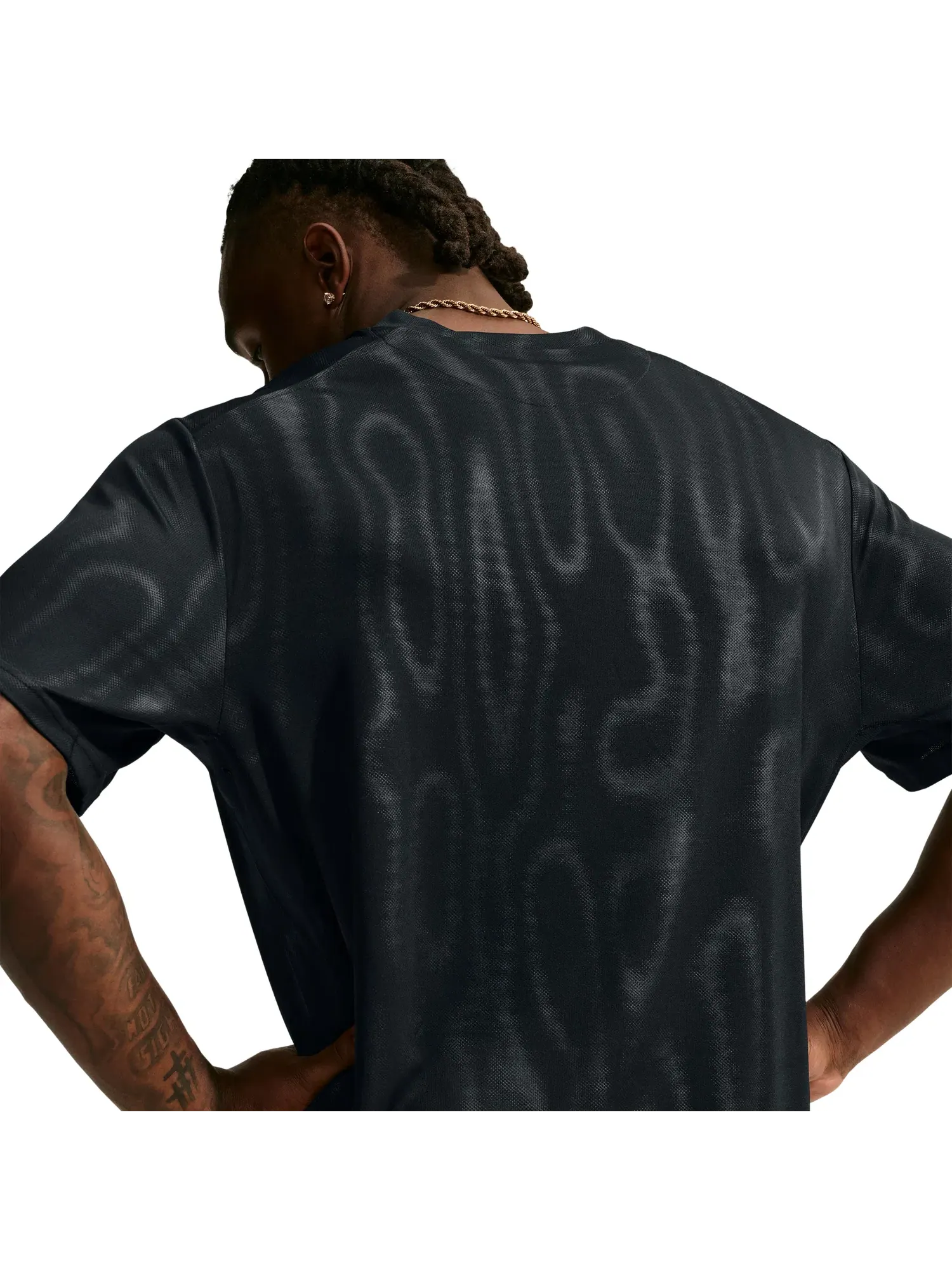 Мужская футболка с принтом Nike N.A.C. Primary Dri-FIT — изображение 5 из 6, черный