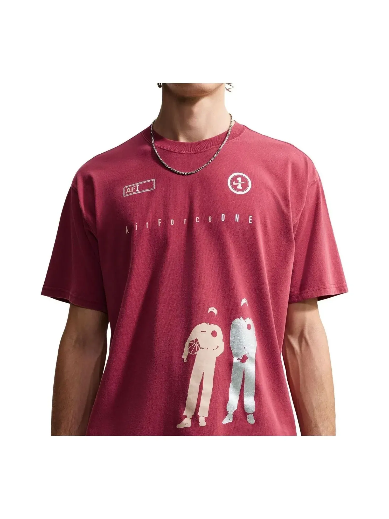 Мужская футболка хлопковая Nike Sportswear Team Red — изображение 1 из 3, красный