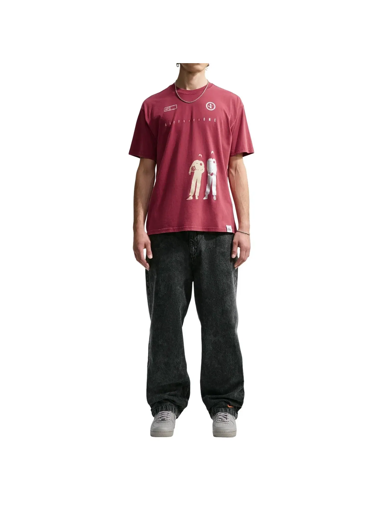 Мужская футболка хлопковая Nike Sportswear Team Red — изображение 2 из 3, красный