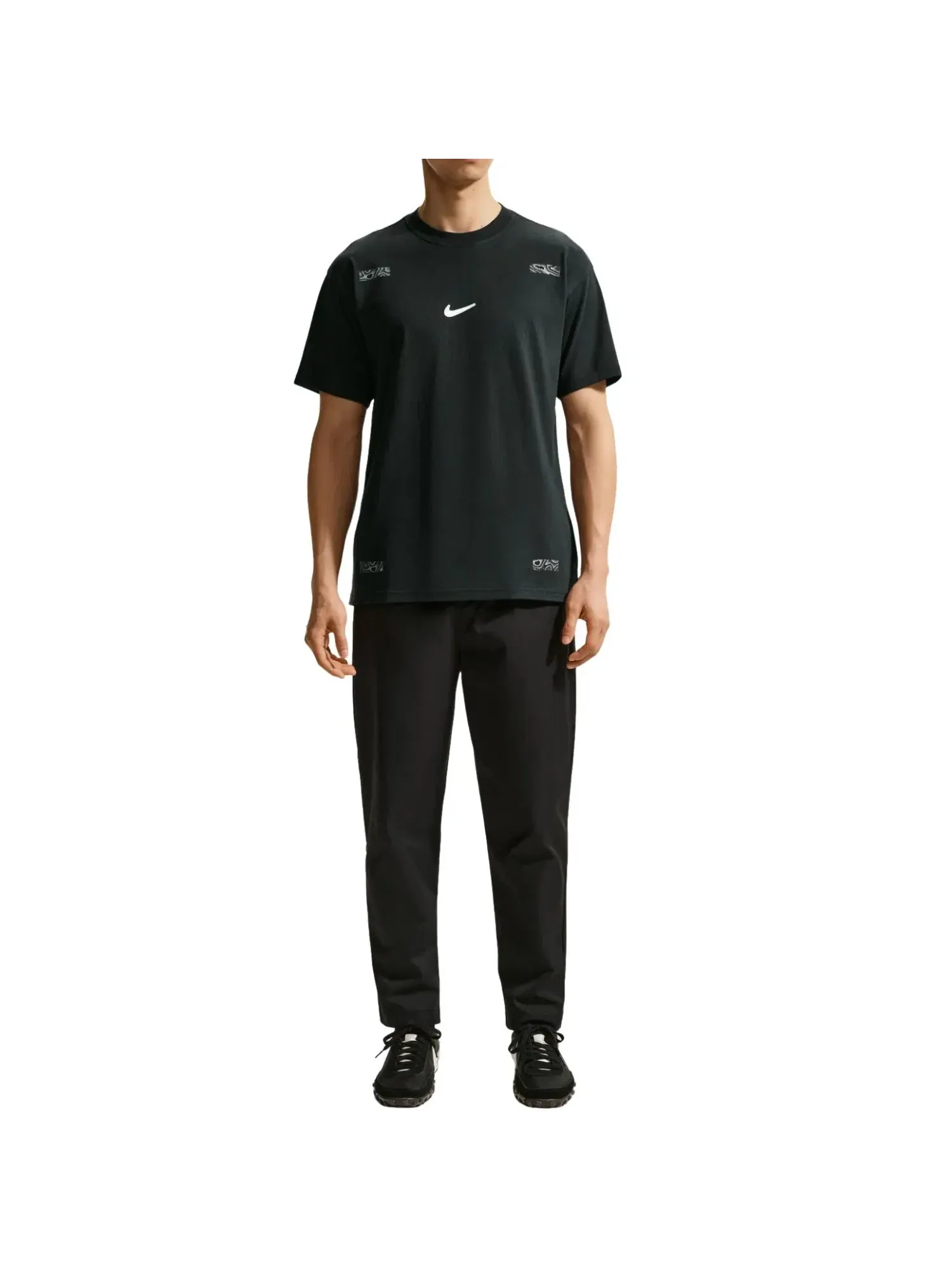 Мужская футболка с коротким рукавом Nike Sportswear Black — изображение 3 из 4, черный