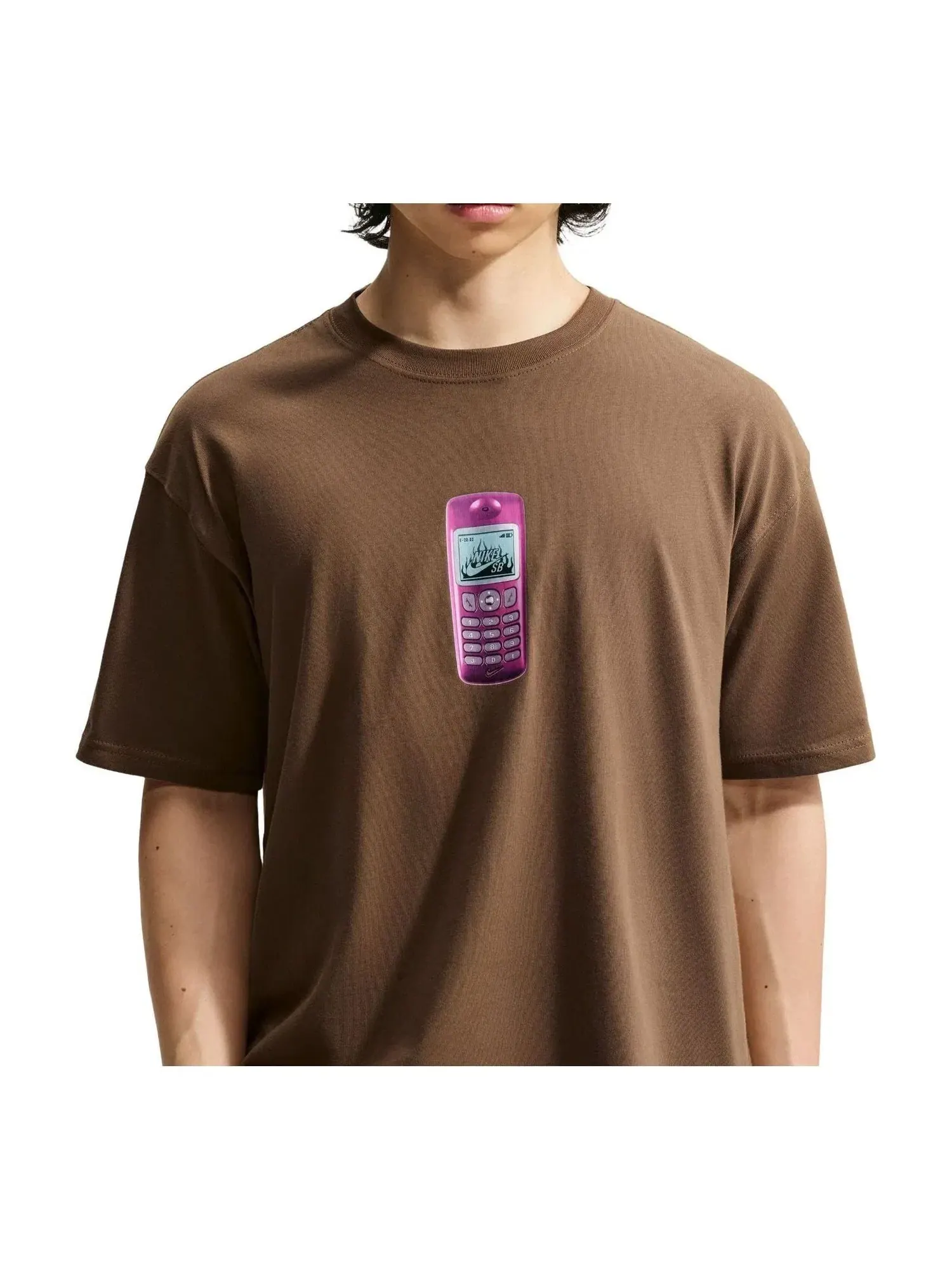 Мужская футболка Nike SB Skate T-Shirt 'Mosswood Brown' — изображение 1 из 3, коричневый