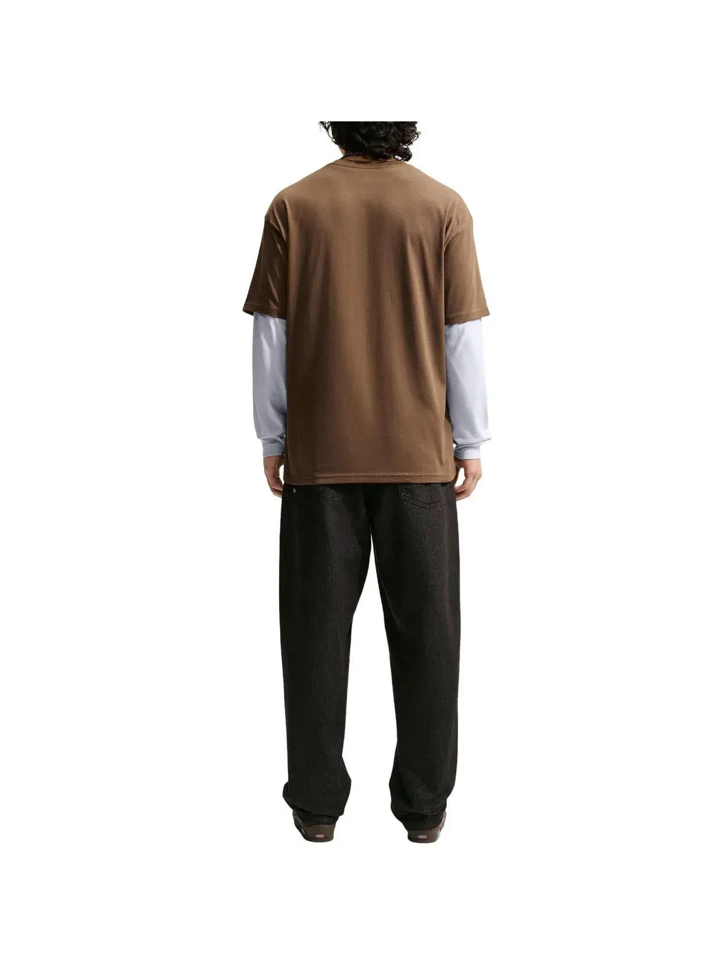 Мужская футболка Nike SB Skate T-Shirt 'Mosswood Brown' — изображение 3 из 3, коричневый