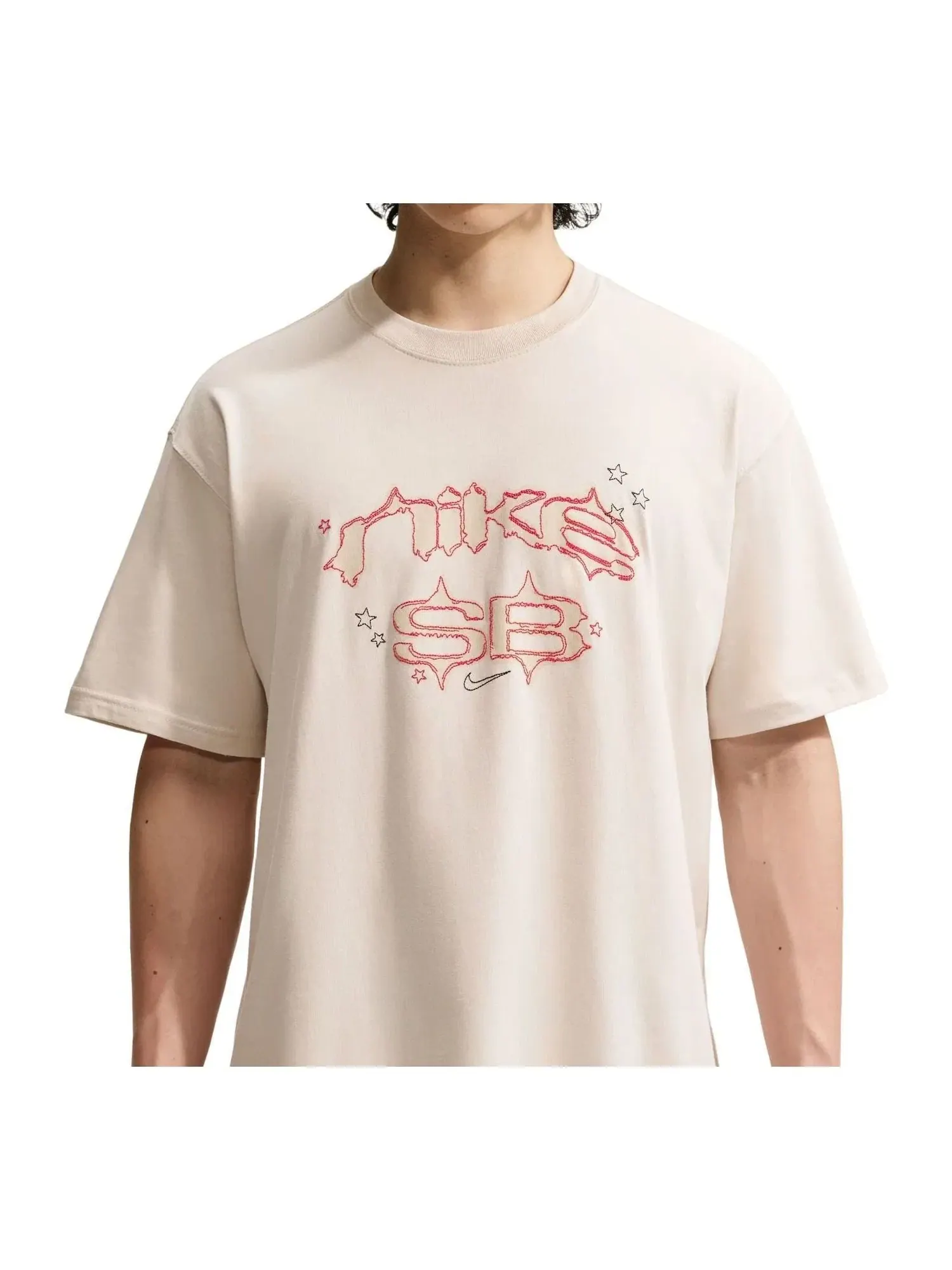 Мужская футболка с коротким рукавом Nike SB Skate T-Shirt — изображение 1 из 3, бежевый