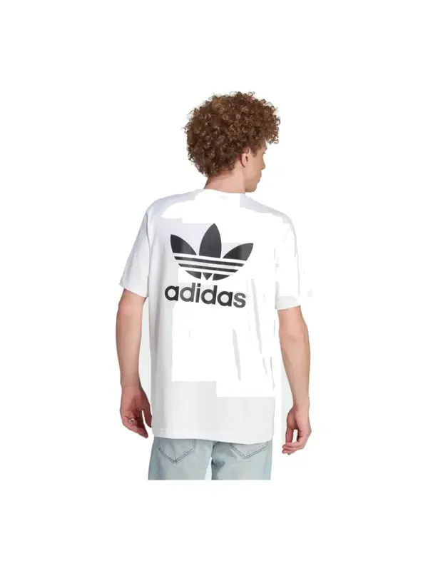Футболка оригиналы adicolor классика сзади трилистник свободная футболка Adidas — изображение 2 из 2, белый/черный