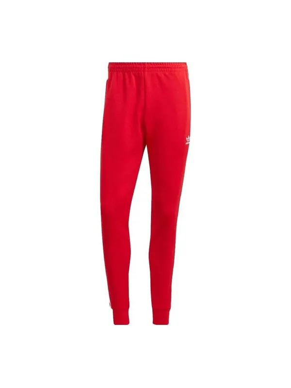 Штаны оригинальные adicolor classics sst спортивные штаны Adidas, алый — изображение 1 из 1, белый