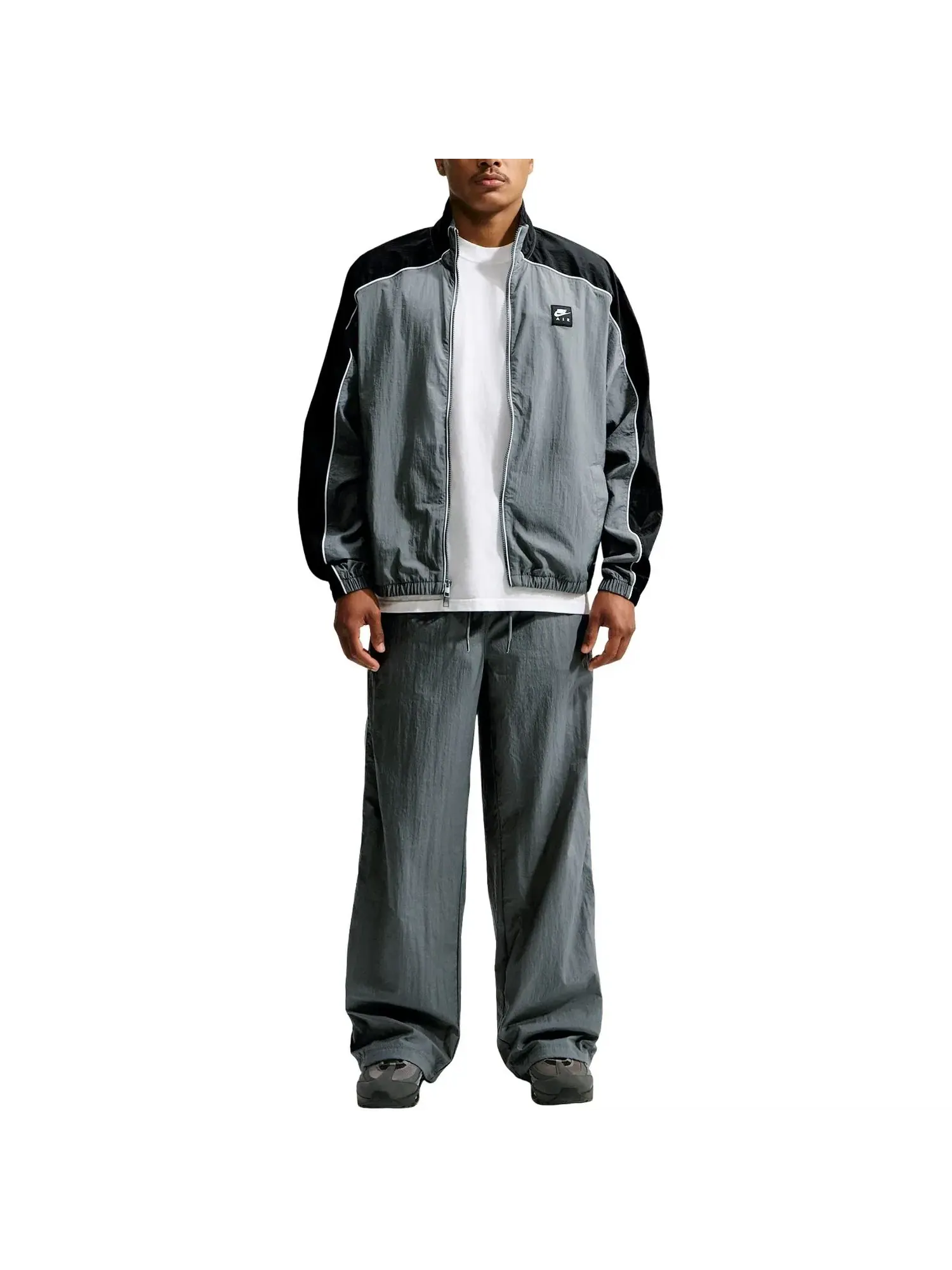 Мужская куртка Nike Air Woven Track Jacket — изображение 4 из 5, серый