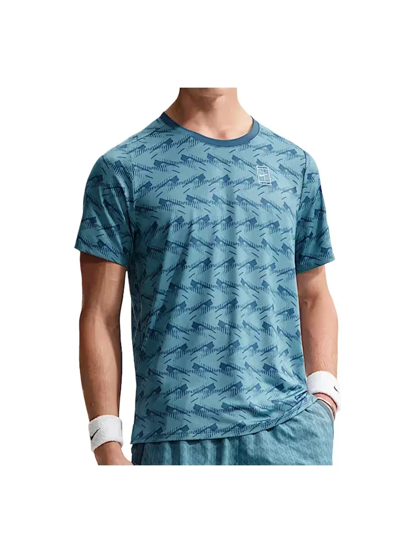 Мужская футболка с принтом Nike Court Advantage Dri-FIT — изображение 1 из 2, синий