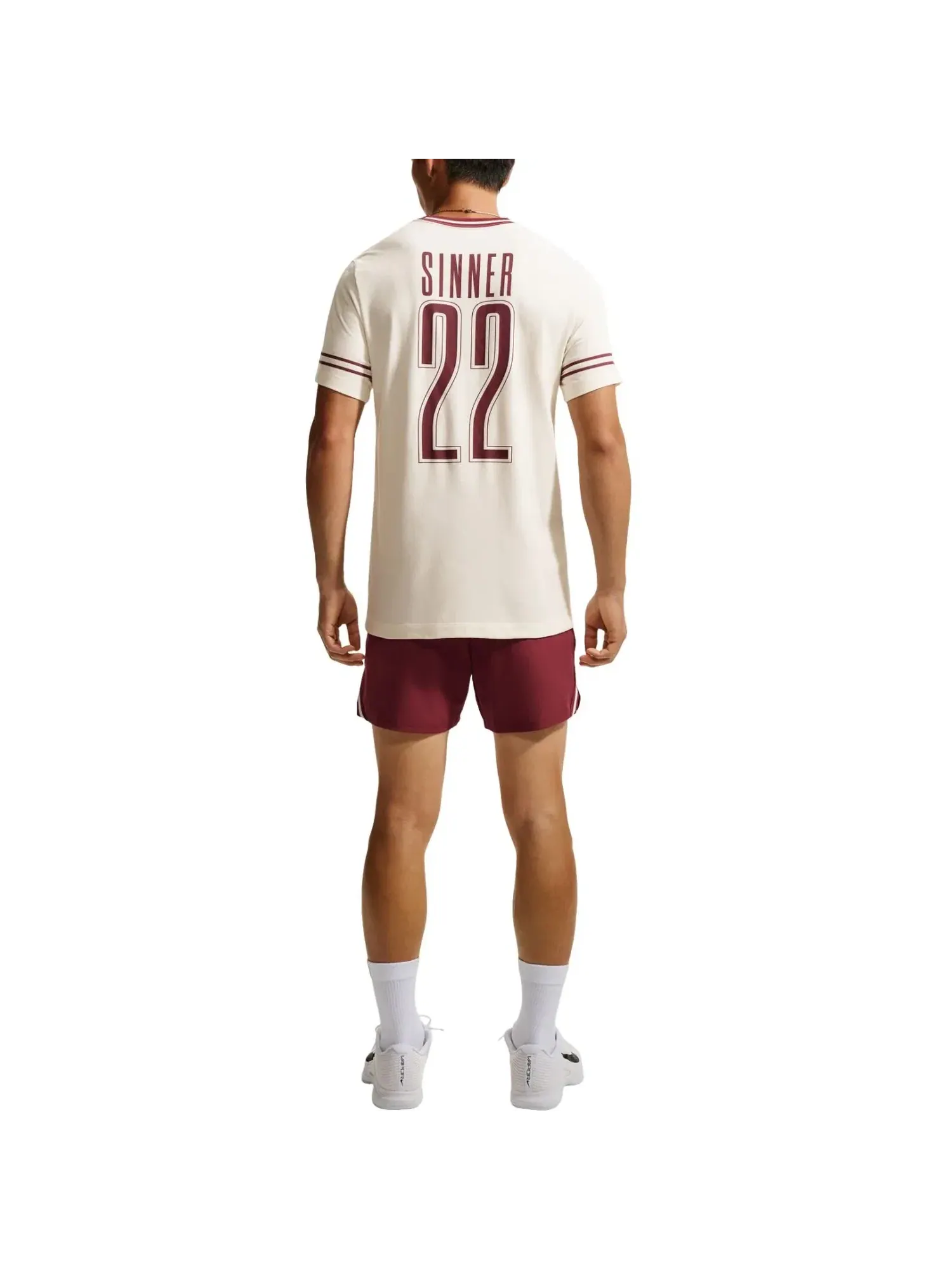 Мужская футболка с коротким рукавом Jannik Sinner Nike — изображение 3 из 3, белый