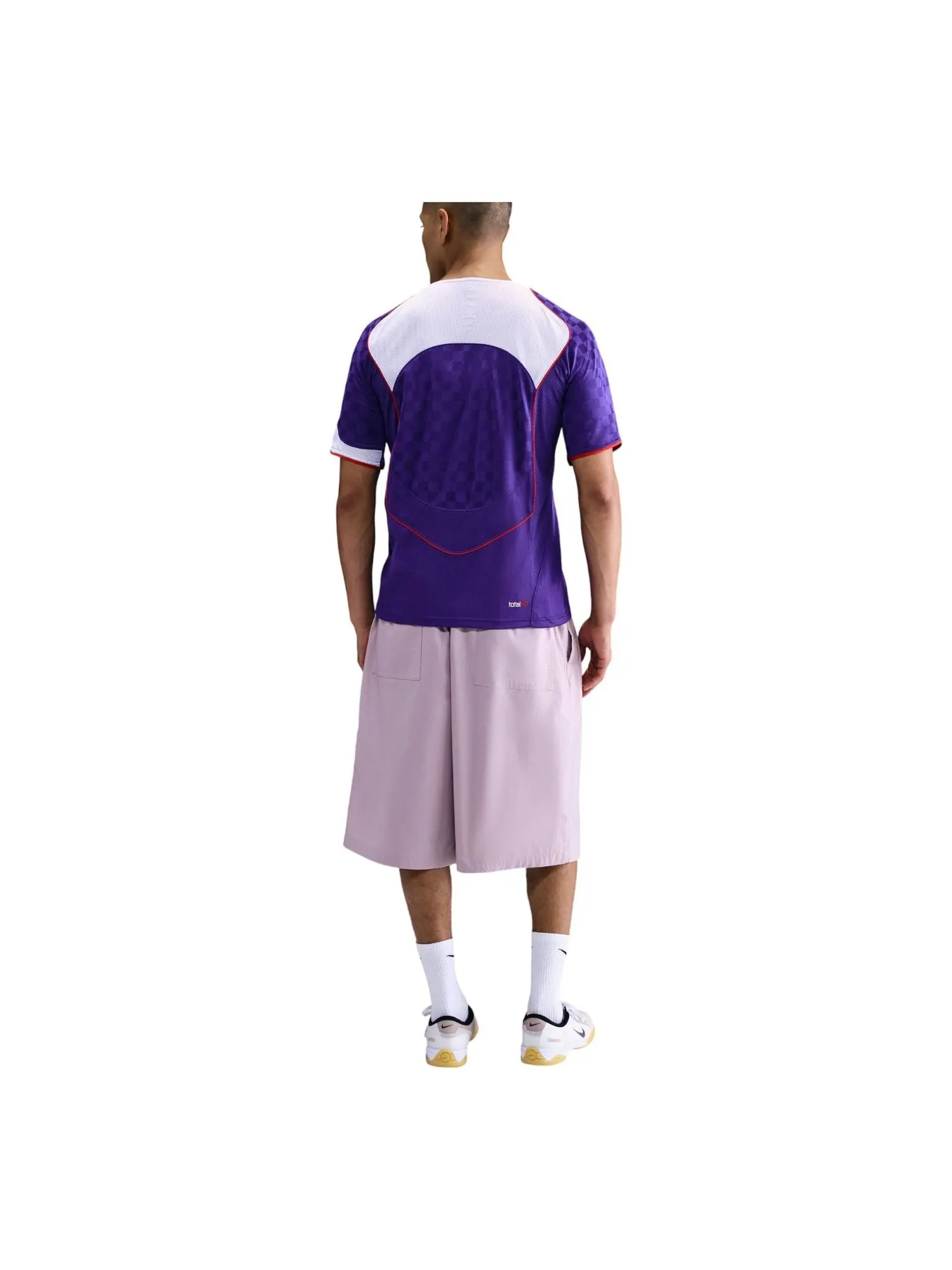 Футболка Nike Total 90 Dri-FIT с коротким рукавом — изображение 2 из 2, фиолетовый/белый/красный
