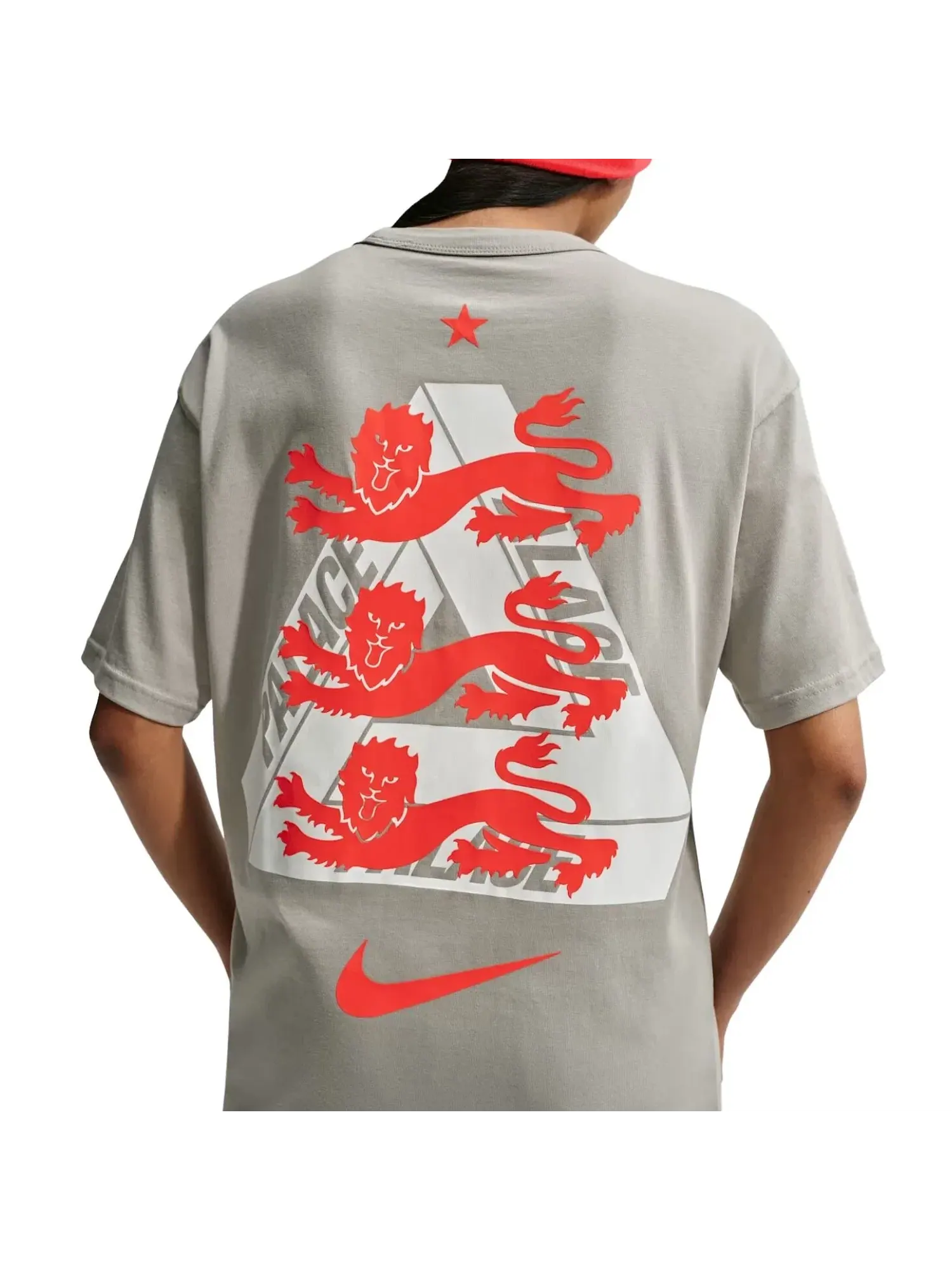 Мужская футболка с принтом Nike x England x Palace Cryoshot T-shirt — изображение 3 из 3, серый
