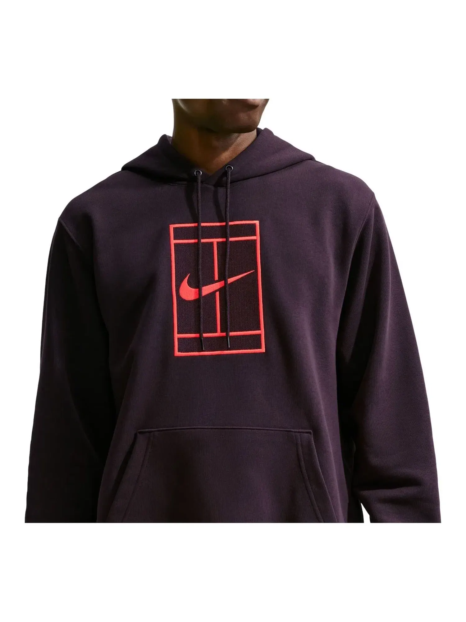 Мужское худи с длинным рукавом Nike Court Slam Dri-FIT Fleece — изображение 1 из 4, бордовый