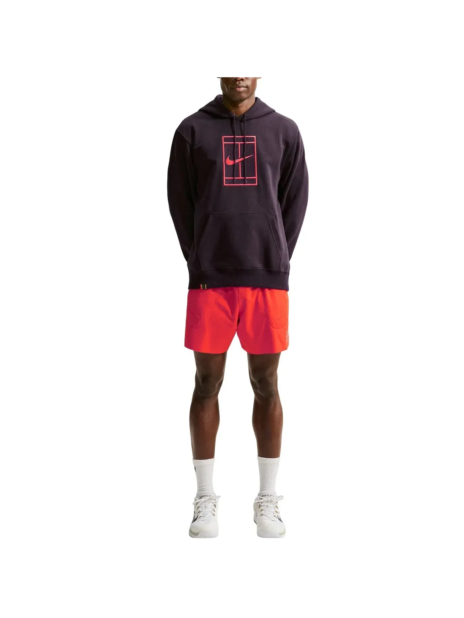 Мужское худи с длинным рукавом Nike Court Slam Dri-FIT Fleece — изображение 3 из 4, бордовый