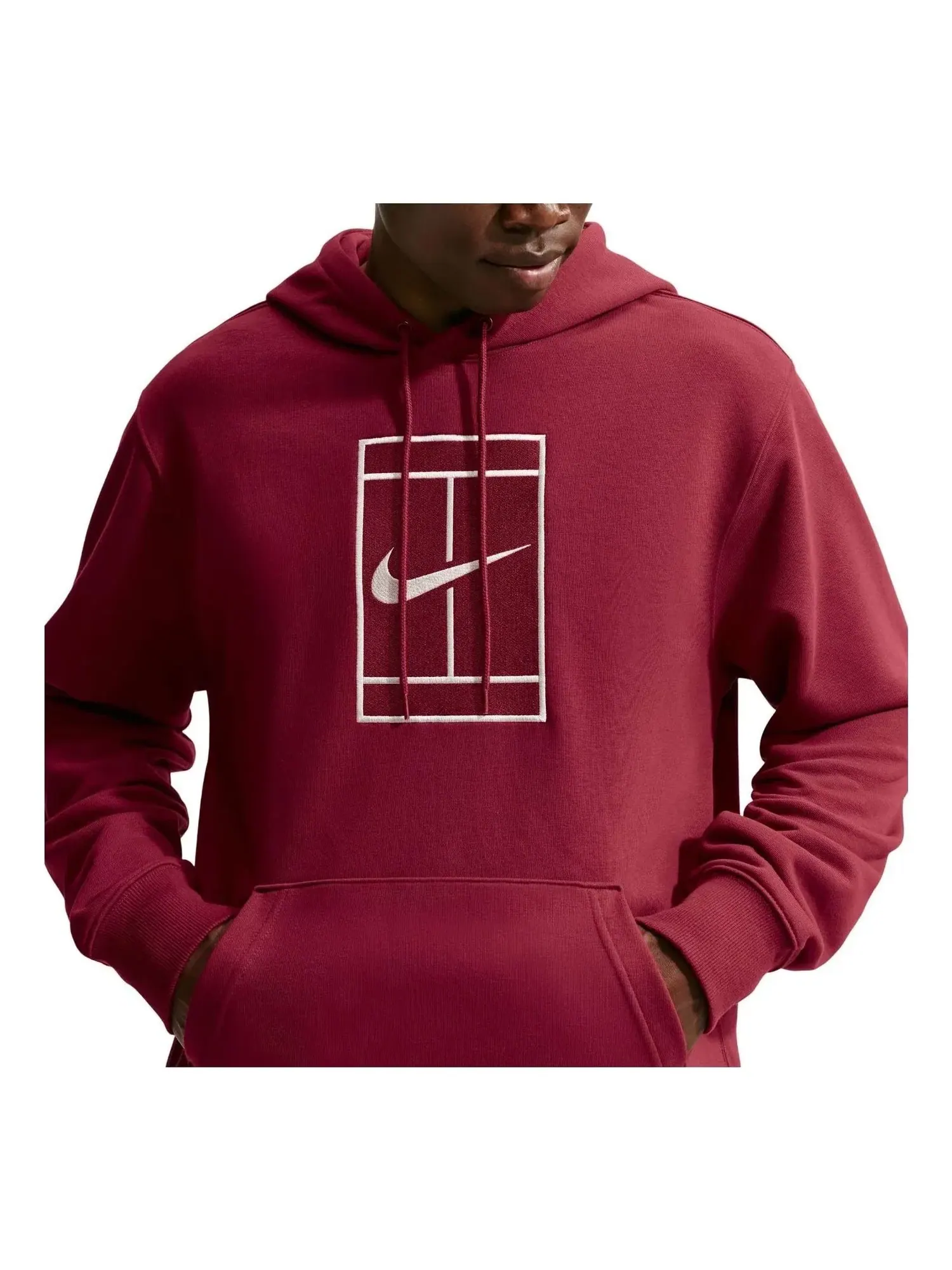 Мужская худи с длинным рукавом Nike Court Slam Dri-FIT Fleece — изображение 1 из 4, красный