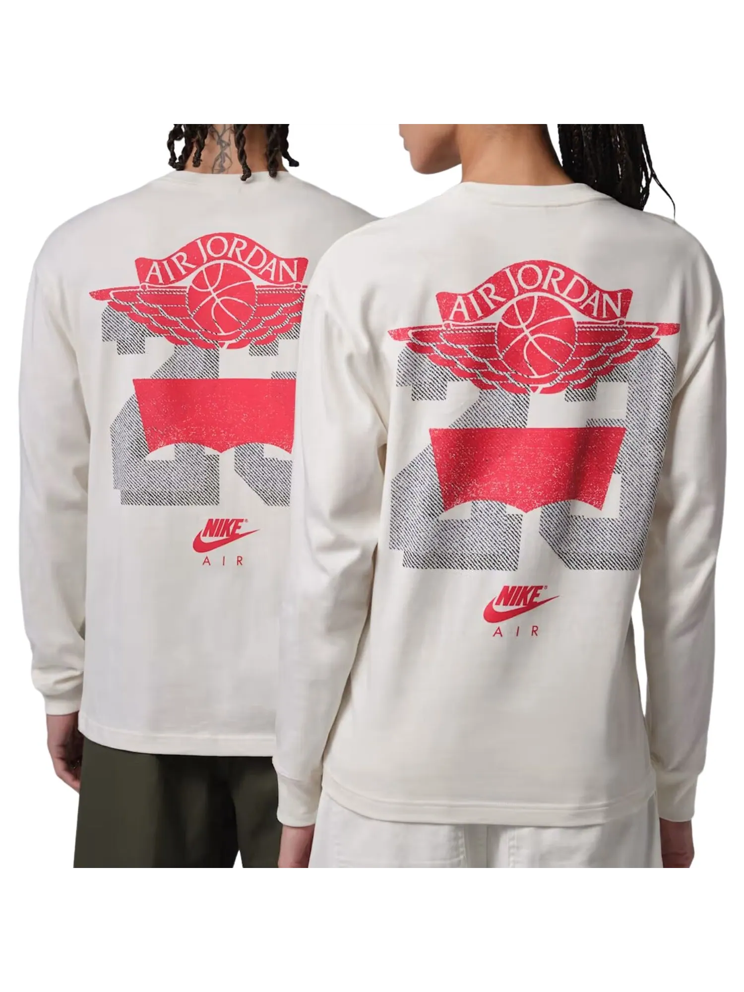 Футболка с длинным рукавом Air Jordan x Levi's, азиатский размер, цвет «Бежевый — изображение 1 из 2