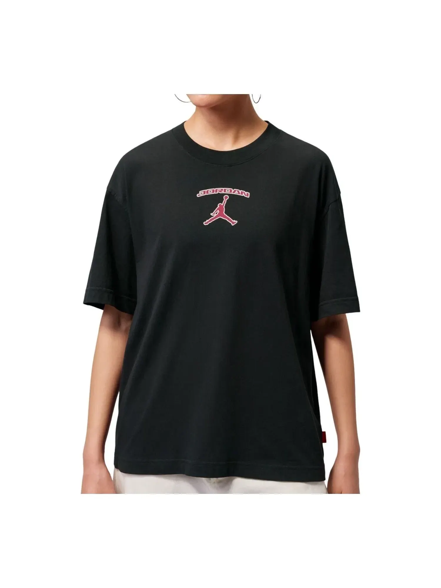 Женская футболка с принтом Air Jordan T-Shirt — изображение 1 из 3, черный