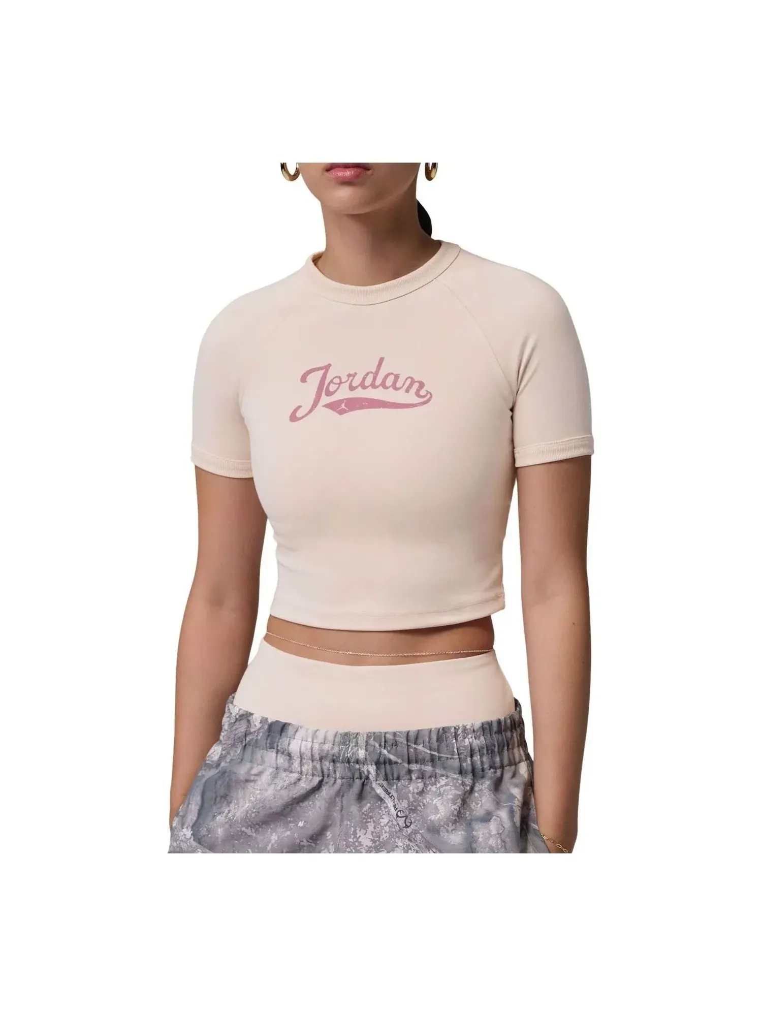 Женская футболка с принтом Jordan Brooklyn Pearl White Sail Desert Berry — изображение 1 из 3, белый