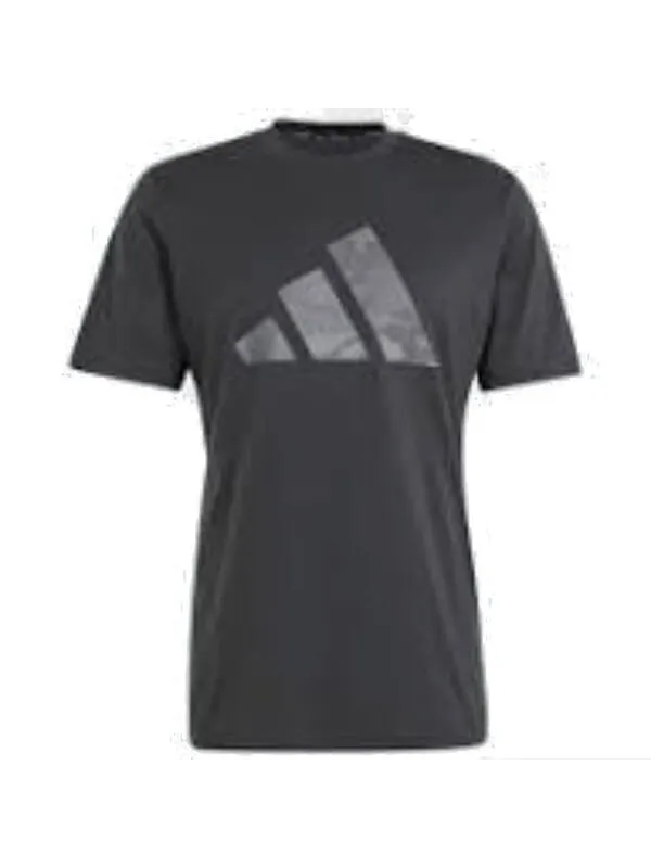 Футболка train essentials сезонные брендовые Футболка love camo размеры Азии Adidas — изображение 1 из 3, черный