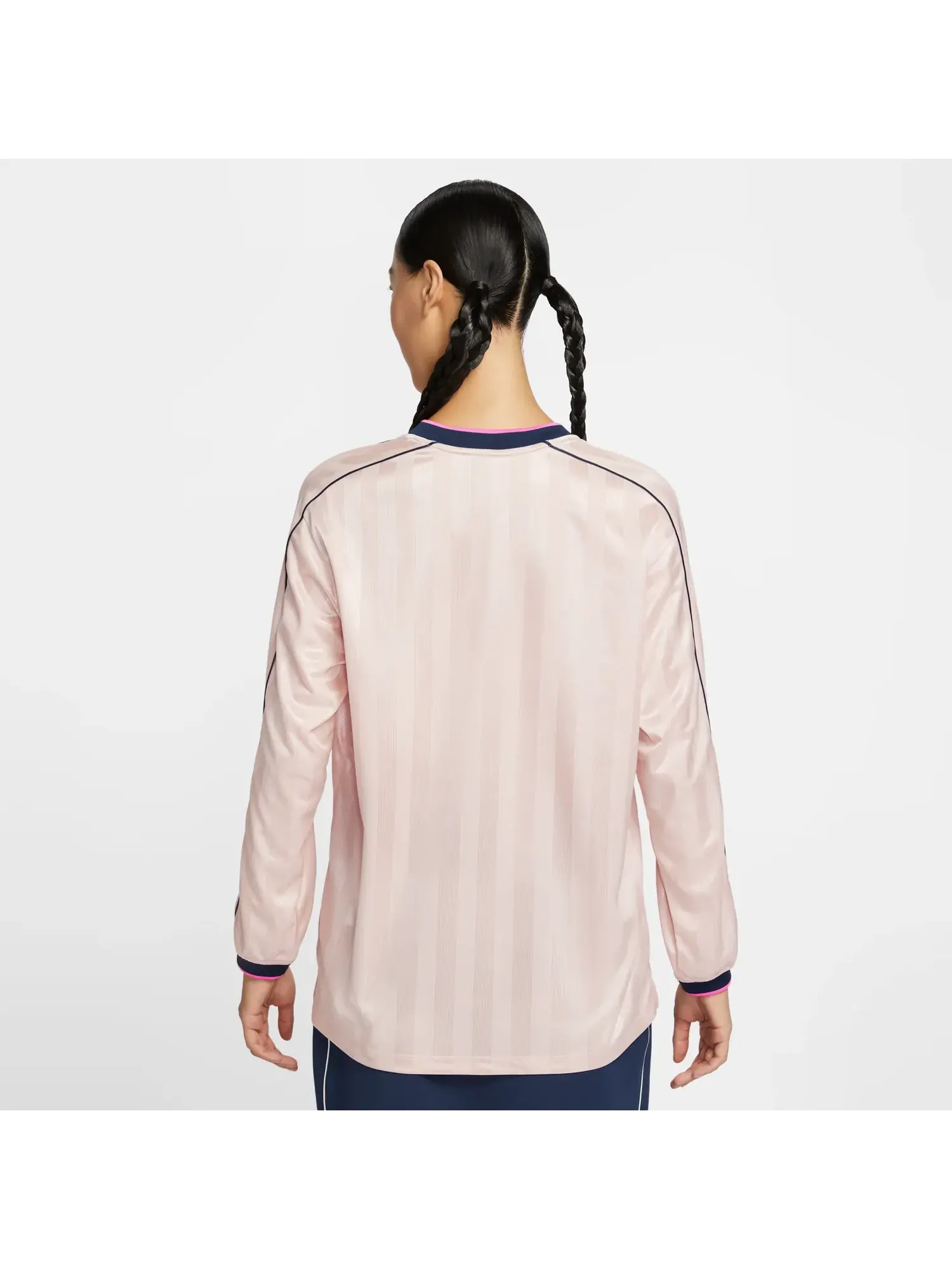 (WMNS) Футболка с длинными рукавами Nike Sportswear — изображение 6 из 6, темно-розовый