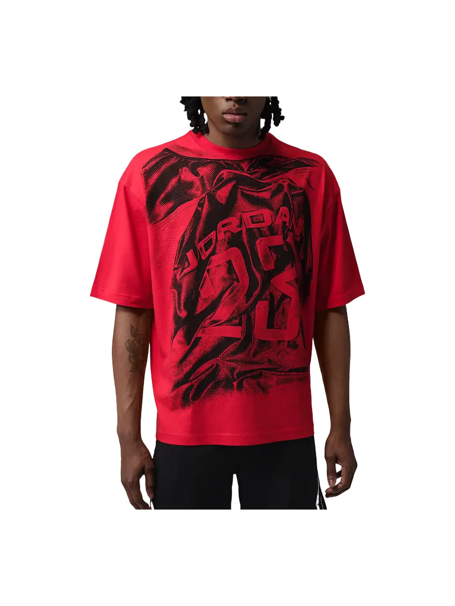 Мужская футболка Jordan Sport Dri-FIT T-Shirt University Red Black — изображение 1 из 2, красный