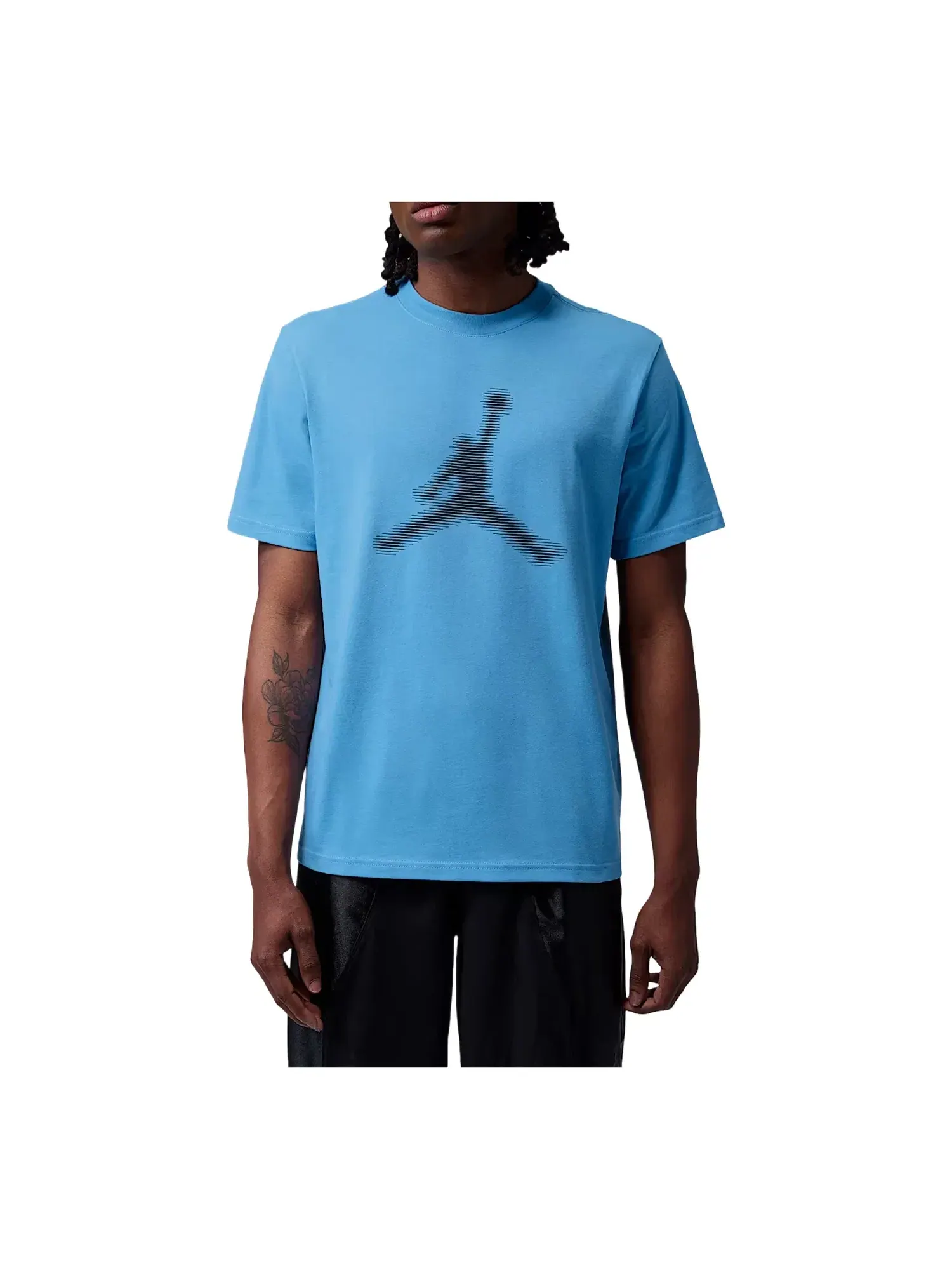 Мужская футболка с принтом Jordan Sport Dri-FIT Graphic T-Shirt Blue Beyond Black — изображение 1 из 2, синий
