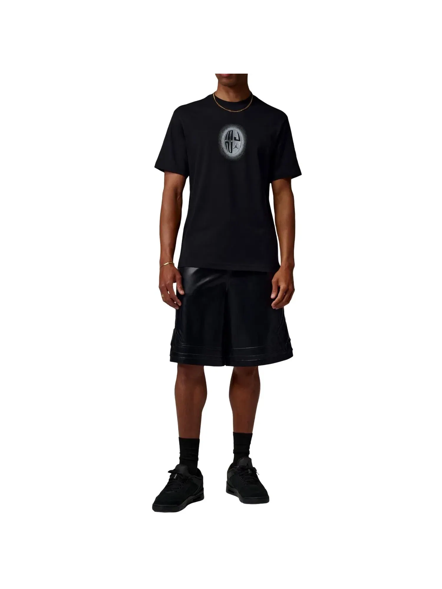 Мужская футболка с принтом Air Jordan T-Shirt — изображение 2 из 3, черный