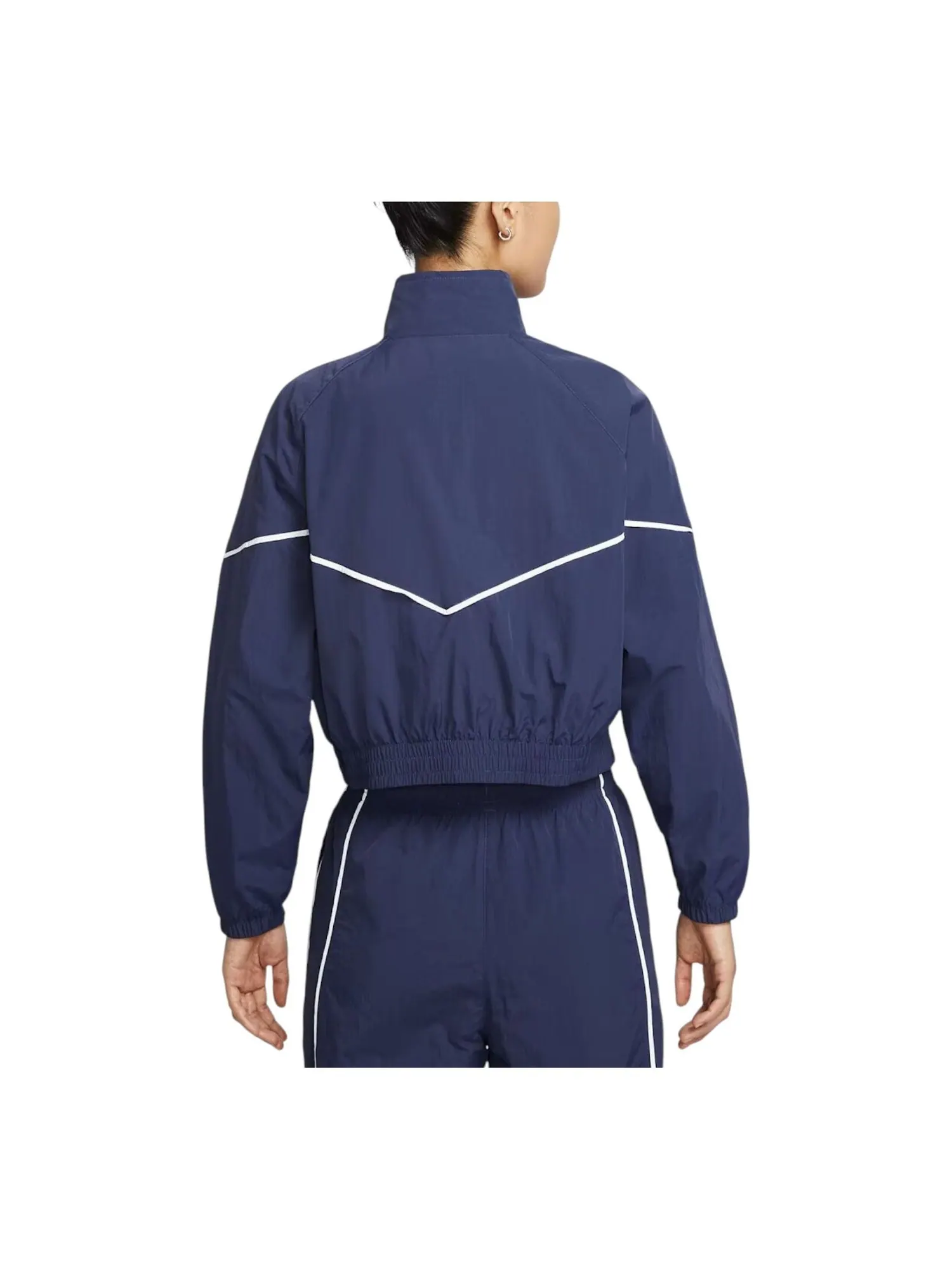 Куртка (WMNS) Nike Windrunner Oversized Woven Jacket 'Midnight Navy Sail' — изображение 2 из 2, темно-синий