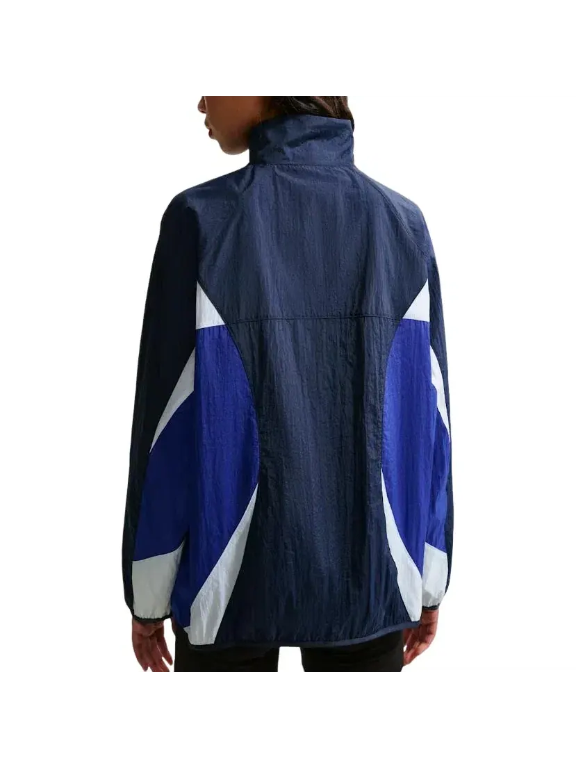 Женская куртка оверсайз с длинным рукавом Nike Sportswear Oversized Track Jacket — изображение 2 из 4, темно-синий