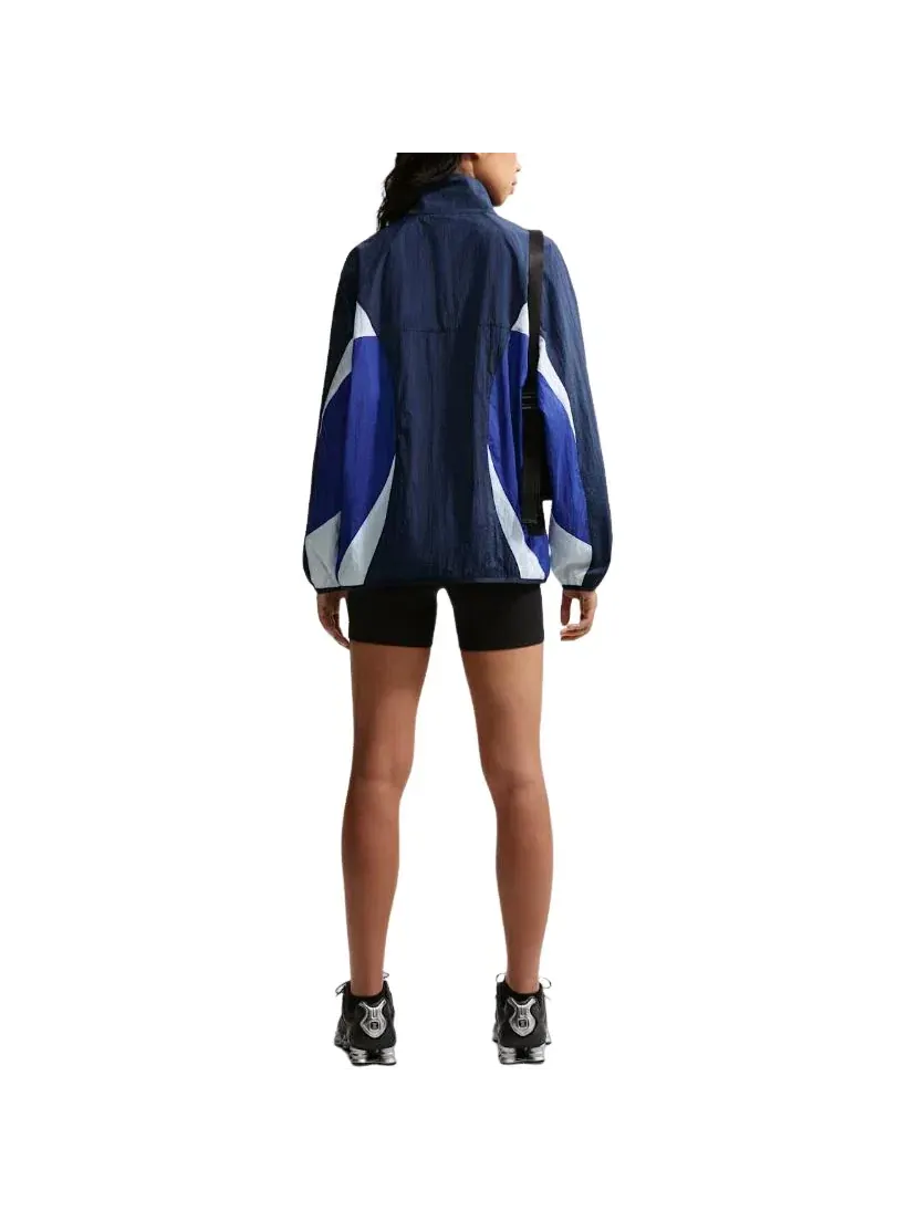 Женская куртка оверсайз с длинным рукавом Nike Sportswear Oversized Track Jacket — изображение 4 из 4, темно-синий
