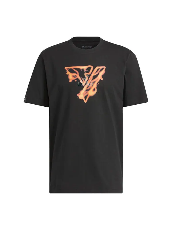Футболка trae young icy fire фирменные Футболка Adidas — изображение 1 из 4, черный