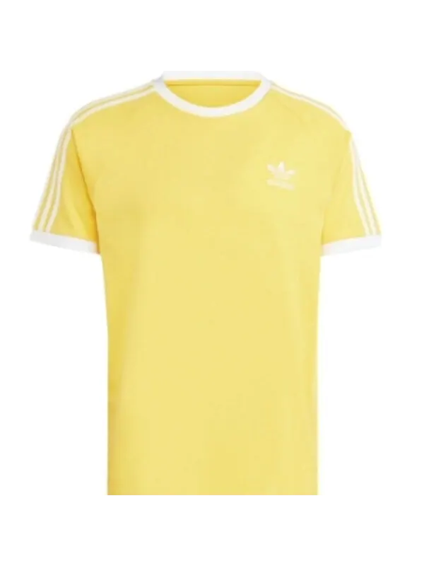 Футболка adicolor classics 3 stripes футболка азиатские размеры Adidas — изображение 1 из 2, желтый