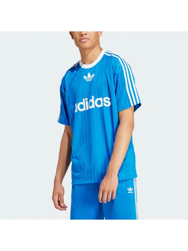 Футболка adicolor tee asia размеры Adidas — изображение 3 из 4, синий/белый