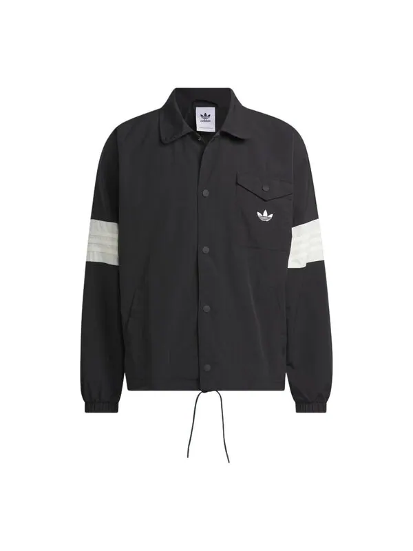 Куртка оригиналы 3 coach куртка азия размеры Adidas — изображение 1 из 4, черный/белый