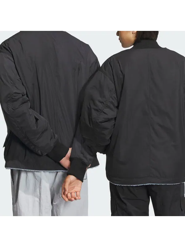Куртка Куртка из обратных шерп Adidas — изображение 4 из 4, черный