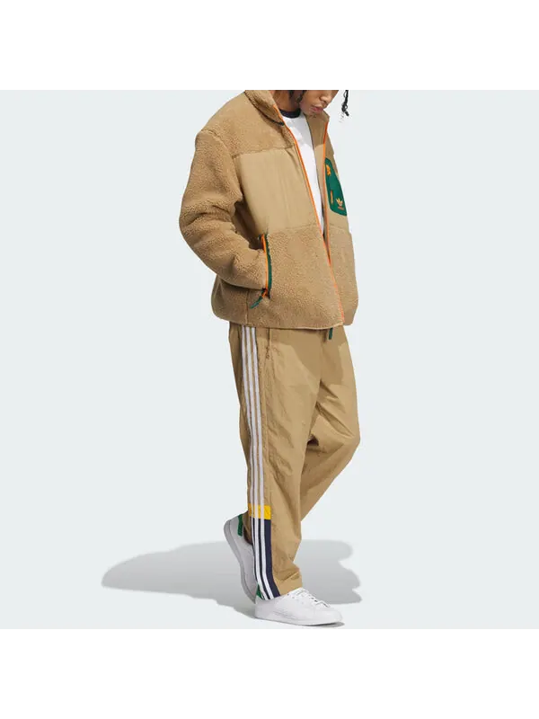 Куртка оригиналы Куртка из шерпы Adidas — изображение 4 из 4, коричневый