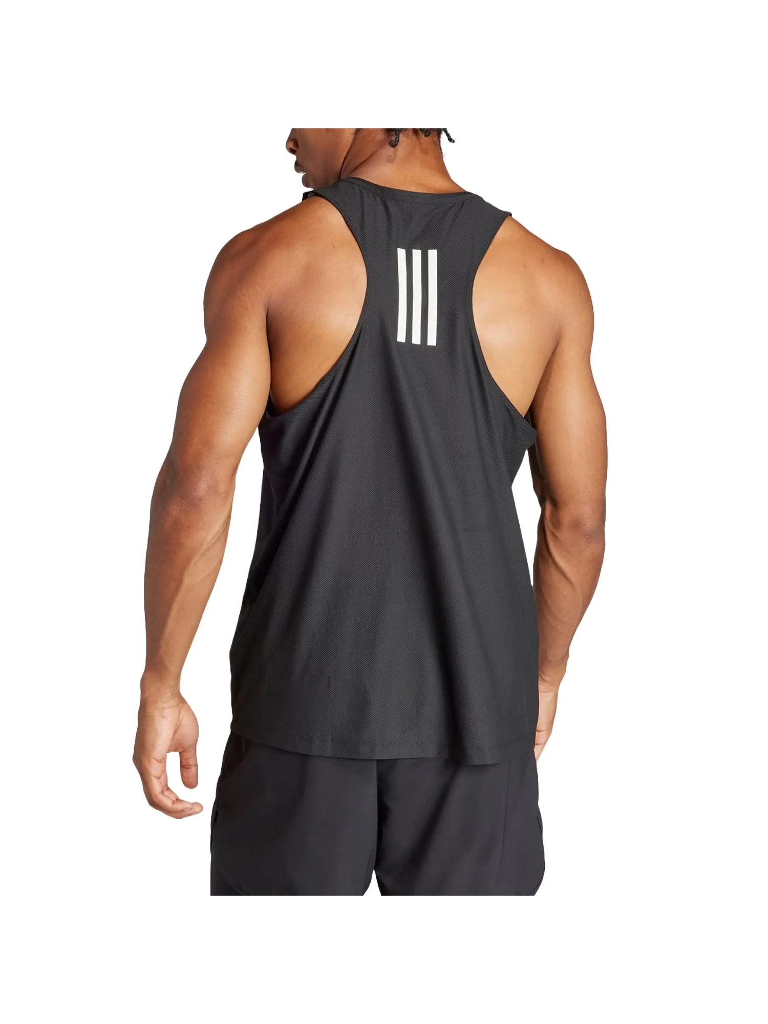 Спортивный топ adidas Own The Run Tank Asia Sizing 'Black' IN1499 — изображение 2 из 2, черный