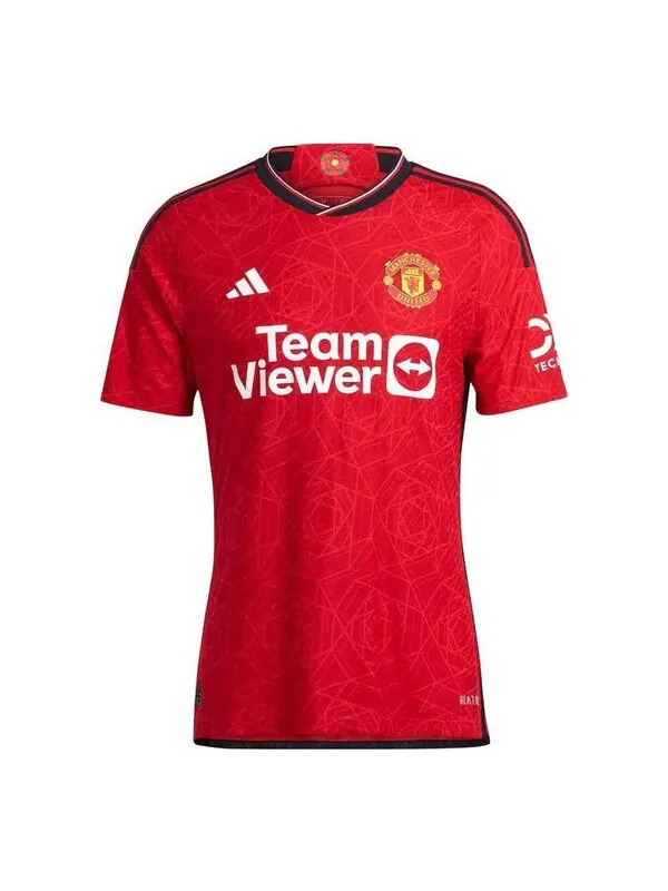 Футболка manchester united 23 24 домашняя аутентичная футболка Adidas — изображение 1 из 2, красный/мульти